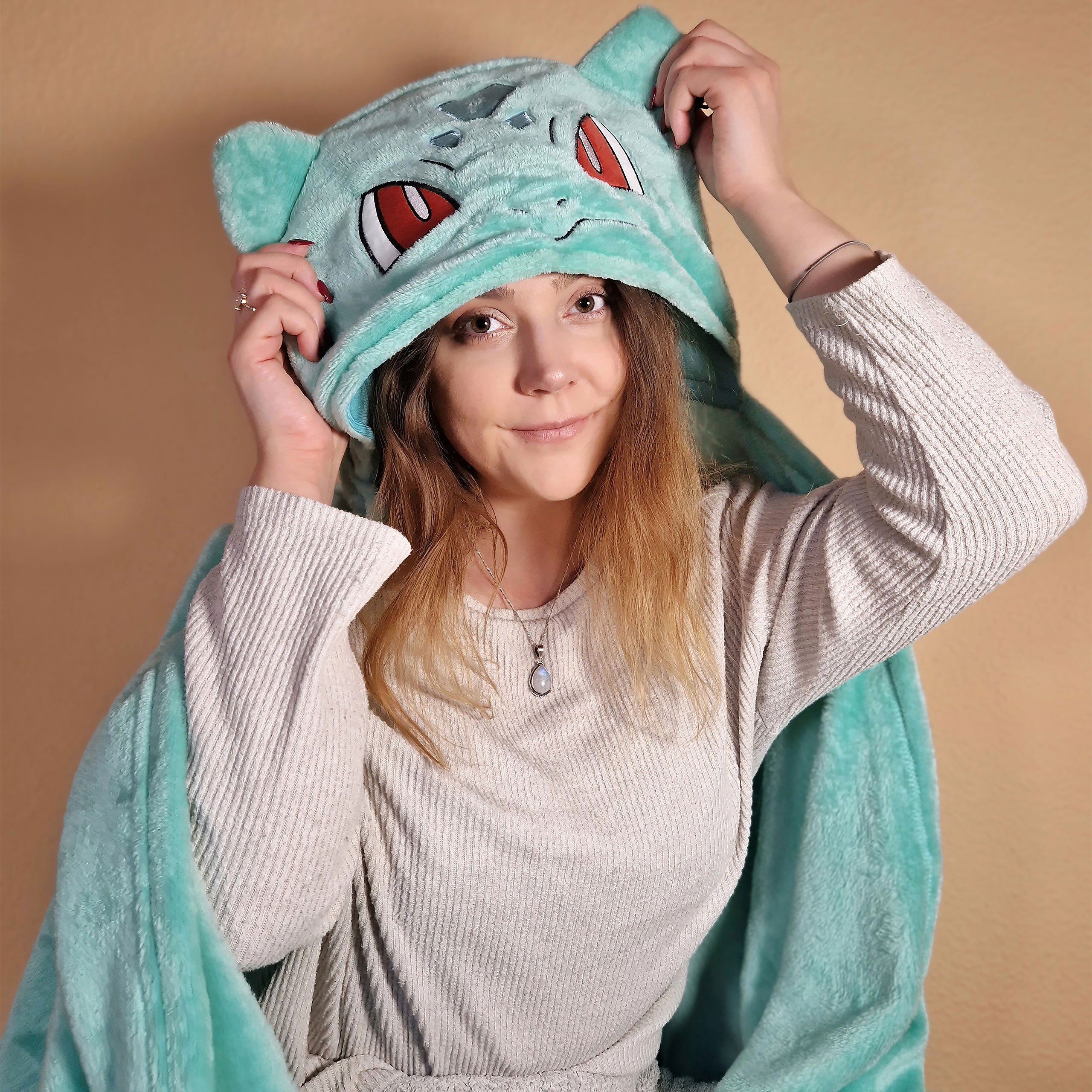 Imagen del producto Pokemon - Manta con capucha de Bulbasaur