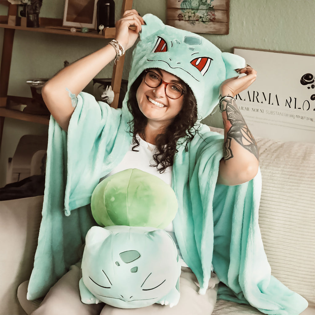 Imagen del producto Pokemon - Manta con capucha de Bulbasaur