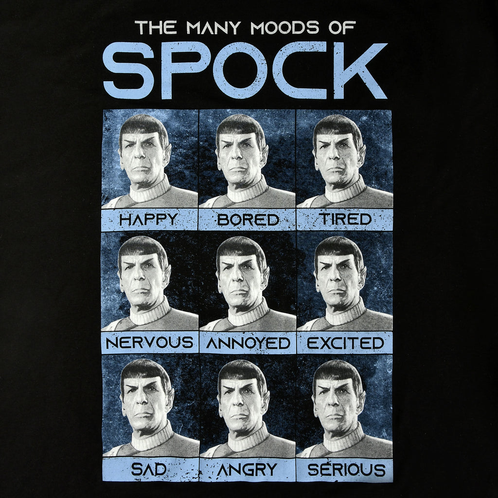 Imagen del producto Star Trek - Camiseta negra Many Mood of Spock