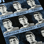 Imagen del producto Star Trek - Camiseta negra Many Mood of Spock
