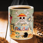 Imagen del producto One Piece - Taza de Efecto Térmico Mapa South Blue