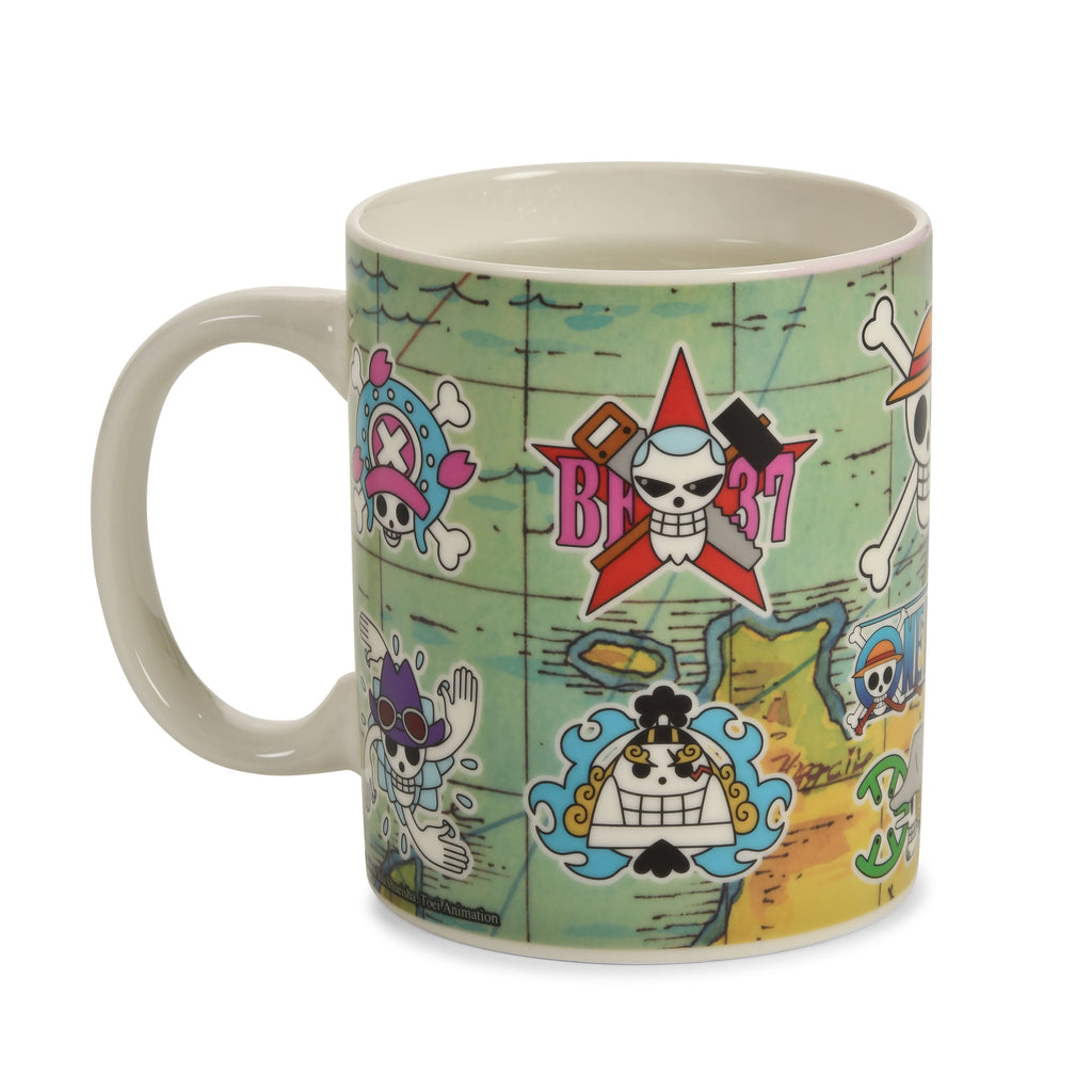 Imagen del producto One Piece - Taza de Efecto Térmico Mapa South Blue