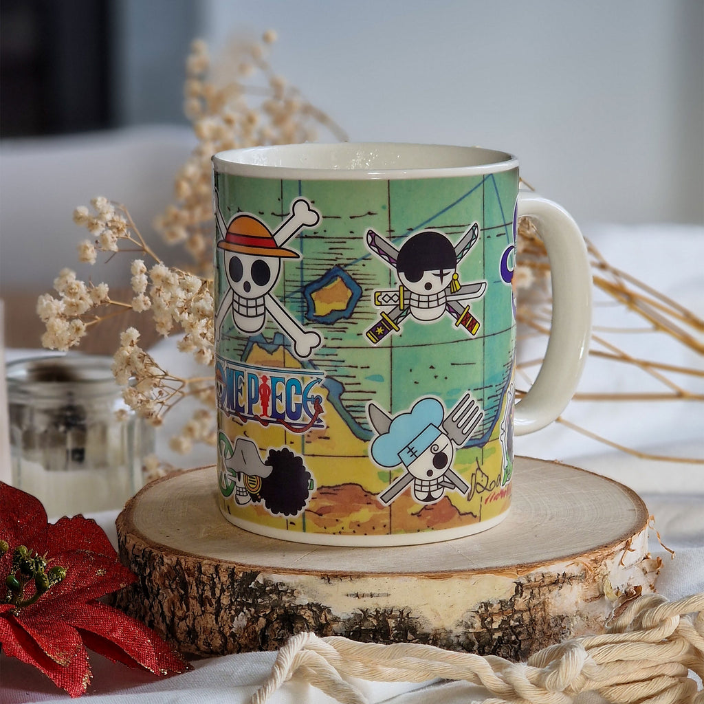 Imagen del producto One Piece - Taza de Efecto Térmico Mapa South Blue