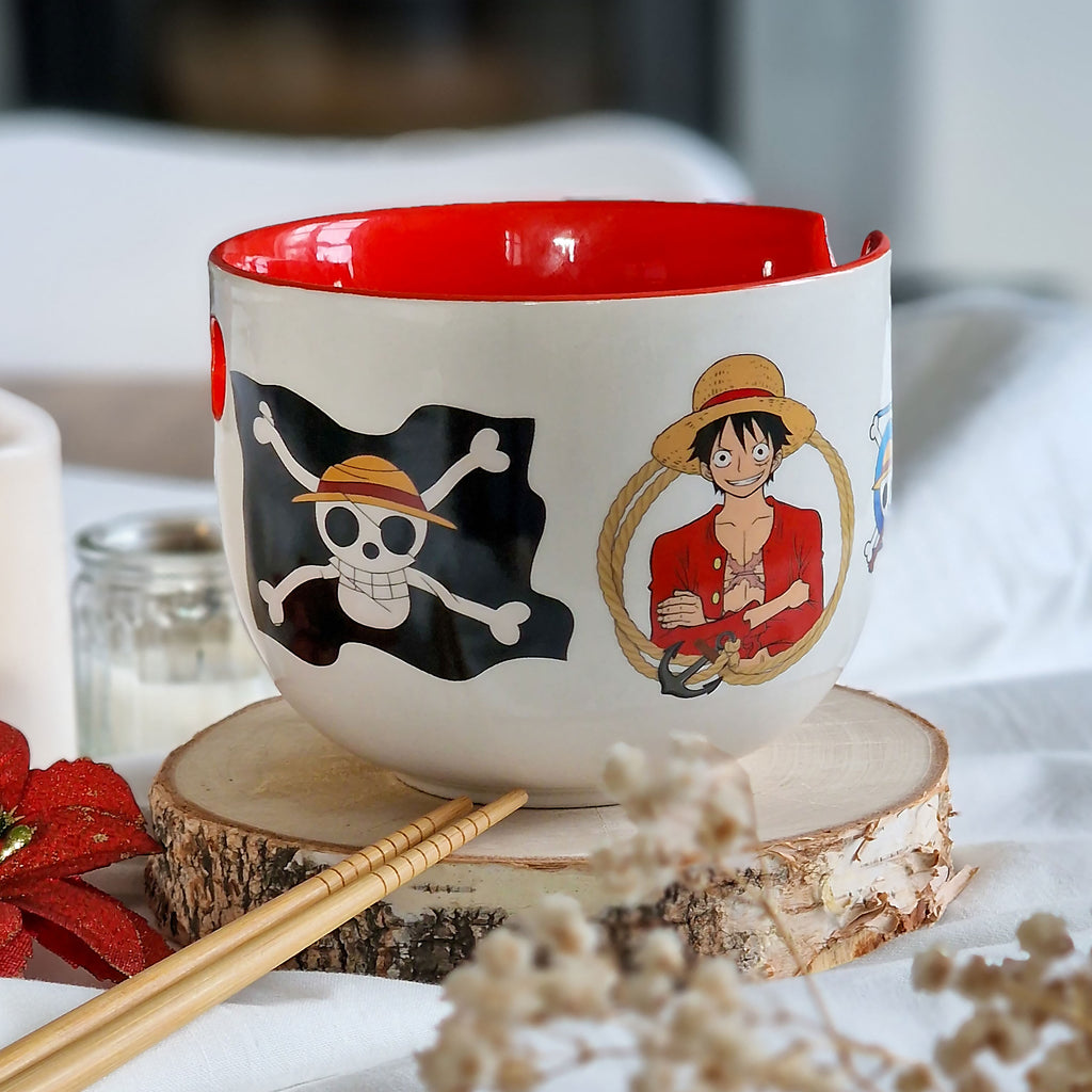 Imagen del producto One Piece - Cuenco de Ramen Monkey D. Luffy con Palillos
