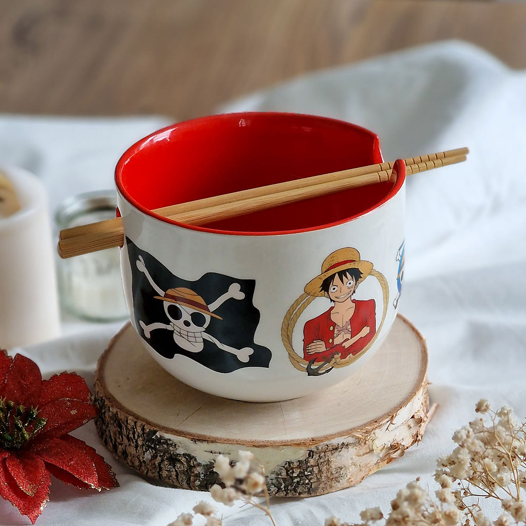 Imagen del producto One Piece - Cuenco de Ramen Monkey D. Luffy con Palillos