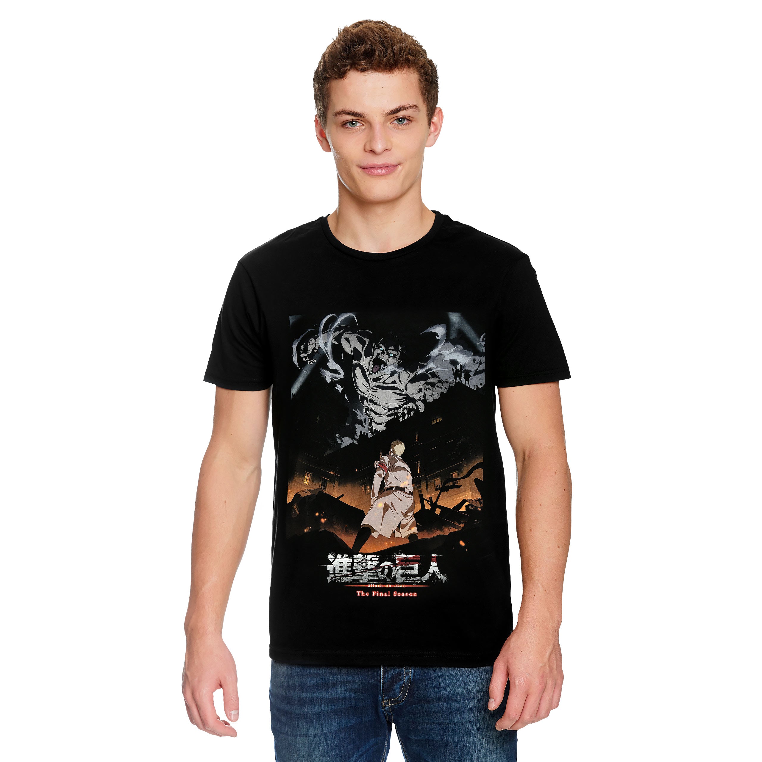 Imagen del producto Attack on Titan - Camiseta Poster negra