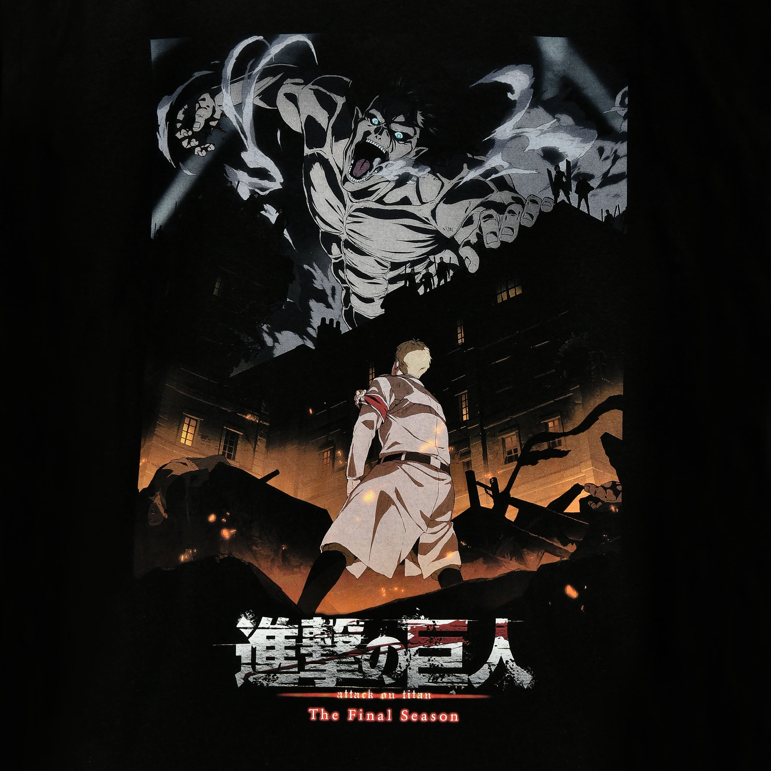 Imagen del producto Attack on Titan - Camiseta Poster negra