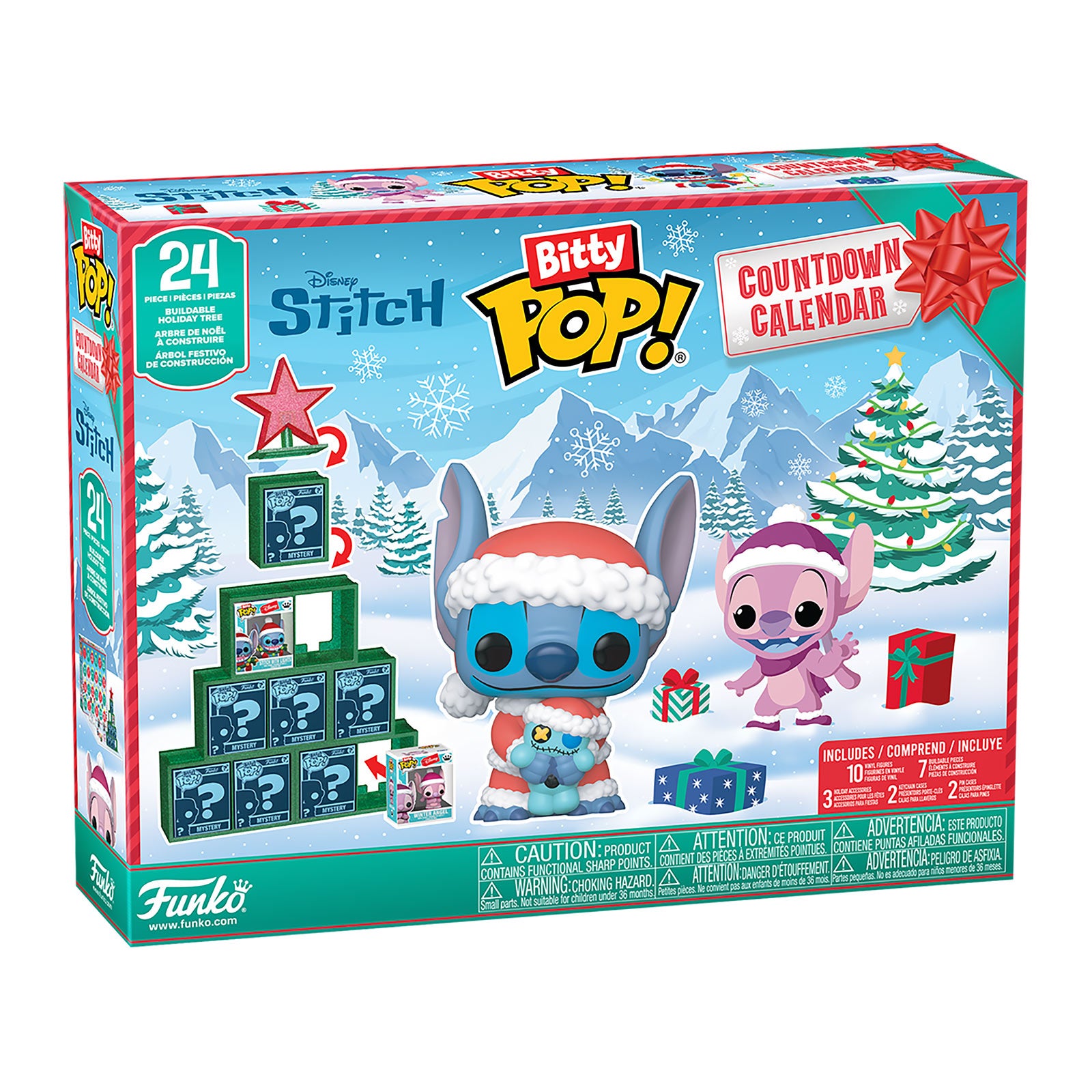 Imagen del producto Calendario de Adviento Stitch Holiday Bitty Pop Funko - Lilo & Stitch