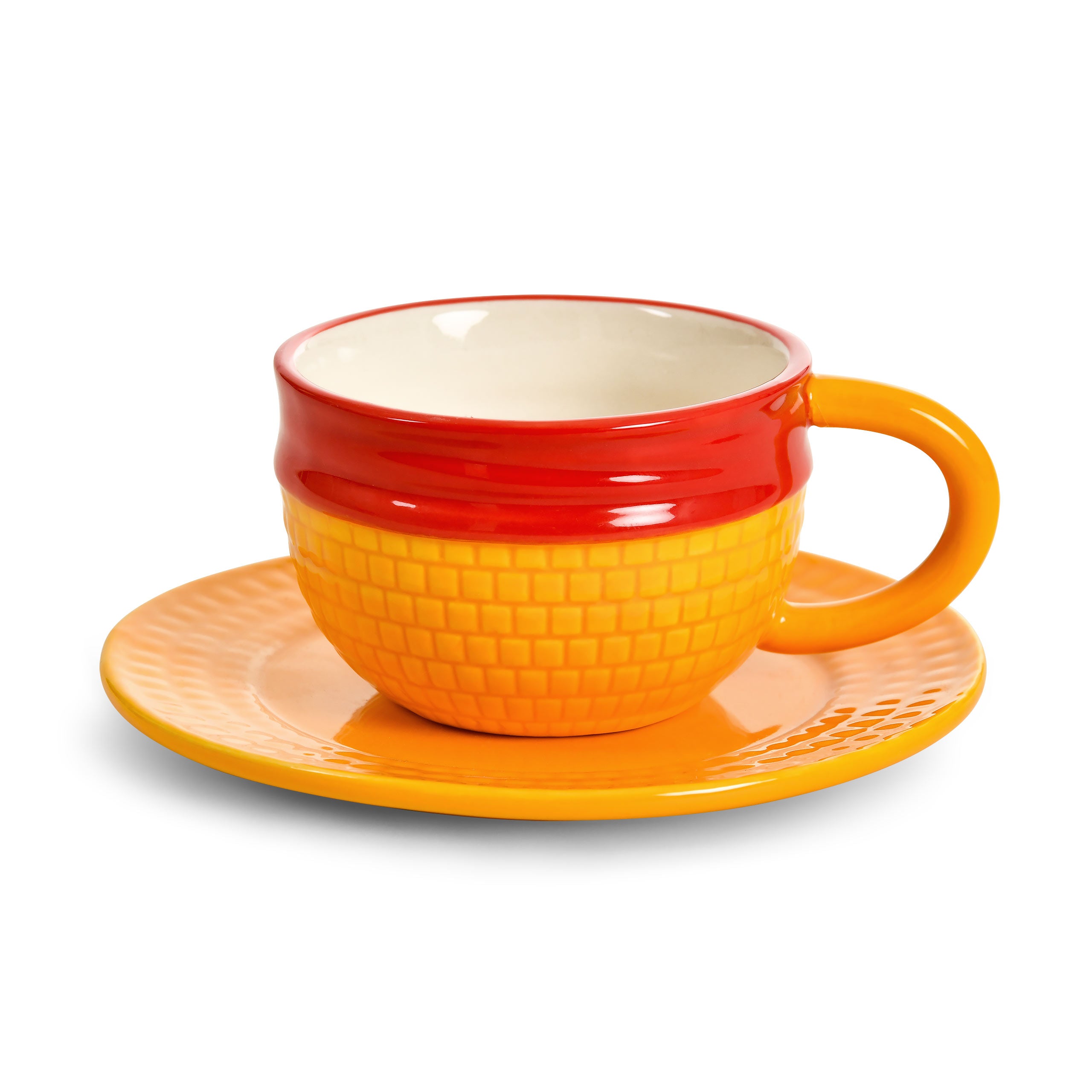 Imagen del producto Taza Sombrero de Paja de Luffy con Platillo - One Piece