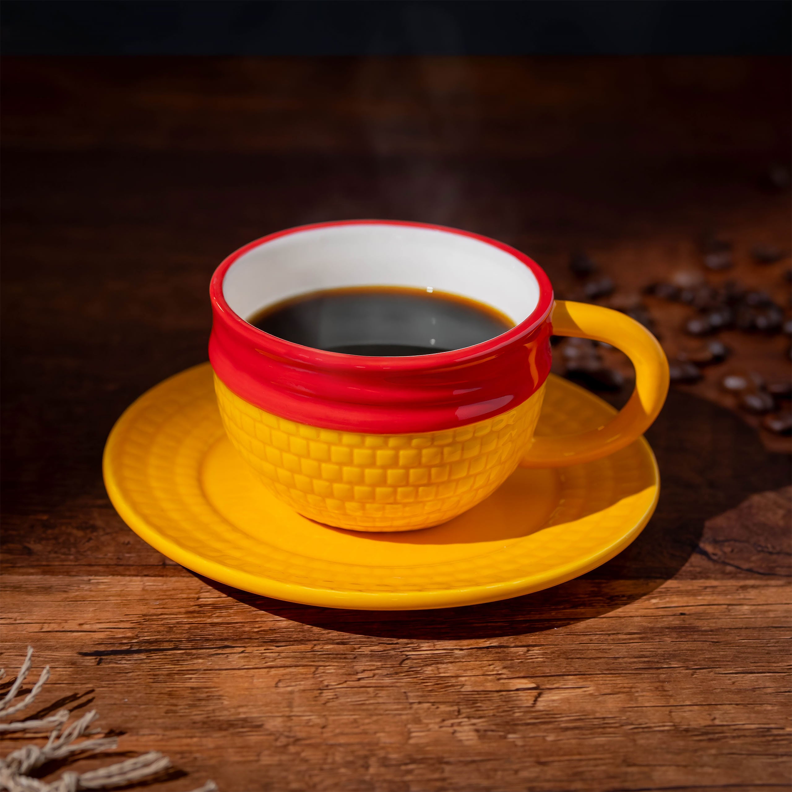 Imagen del producto Taza Sombrero de Paja de Luffy con Platillo - One Piece