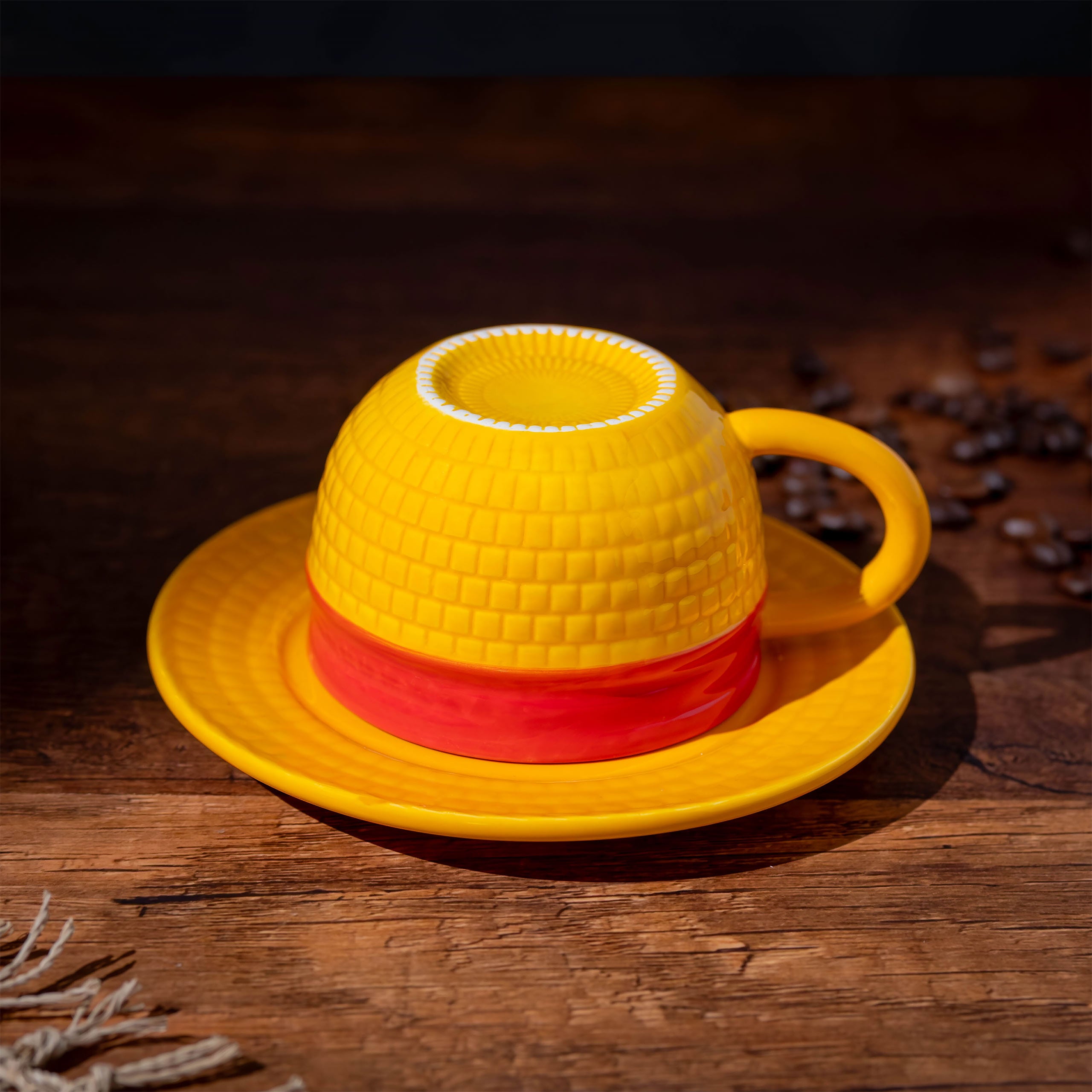 Imagen del producto Taza Sombrero de Paja de Luffy con Platillo - One Piece