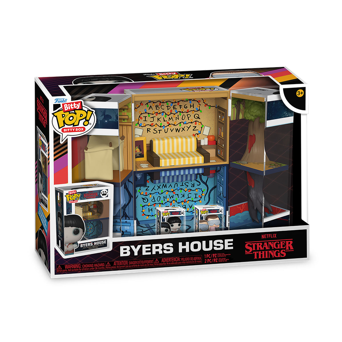 Imagen del producto Stranger Things - Expositor Funko Bitty Pop Casa de los Byers con 2 Figuras