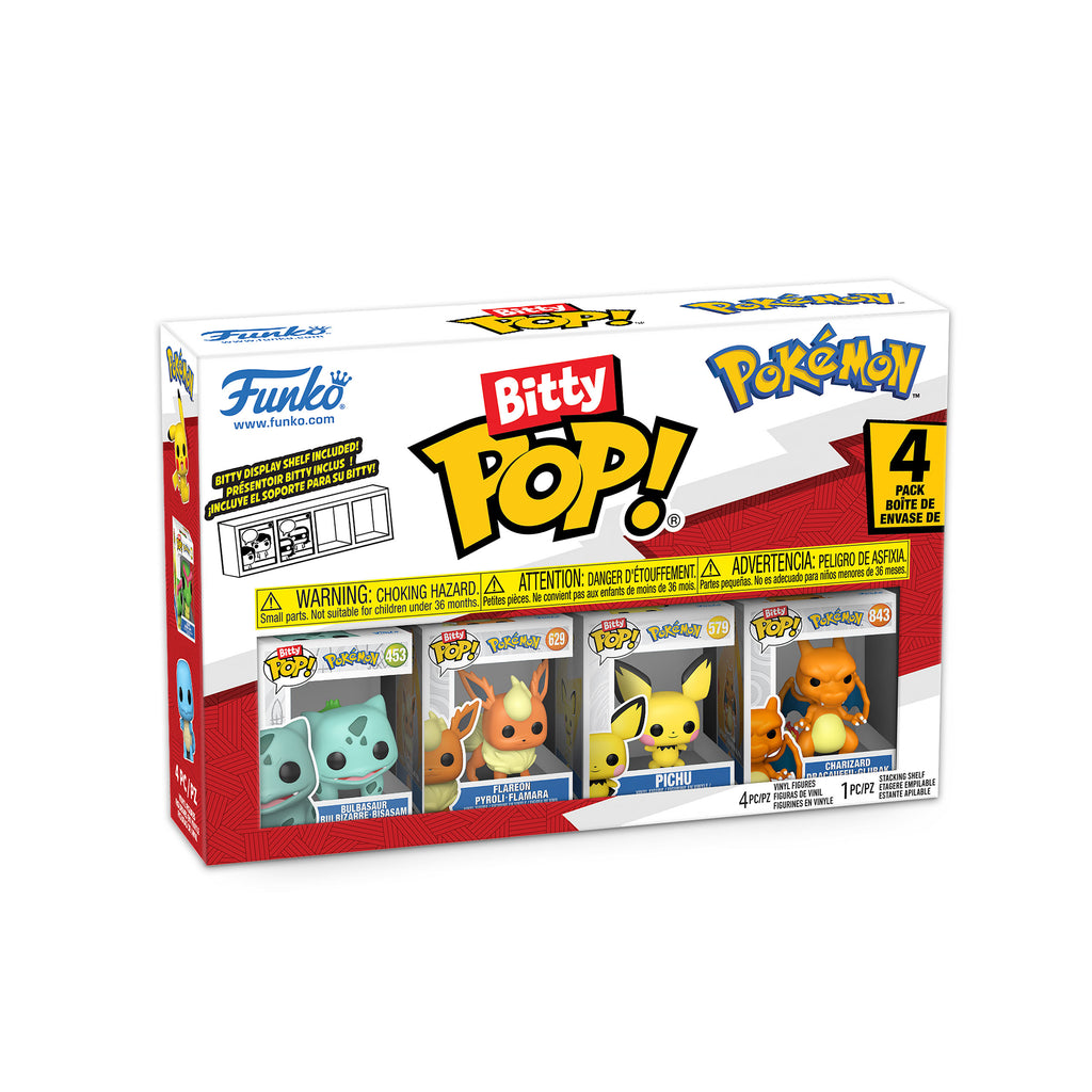 Imagen del producto Pokemon - Bulbasaur y Amigos Funko Bitty Pop Set de 4 Figuras Serie 3