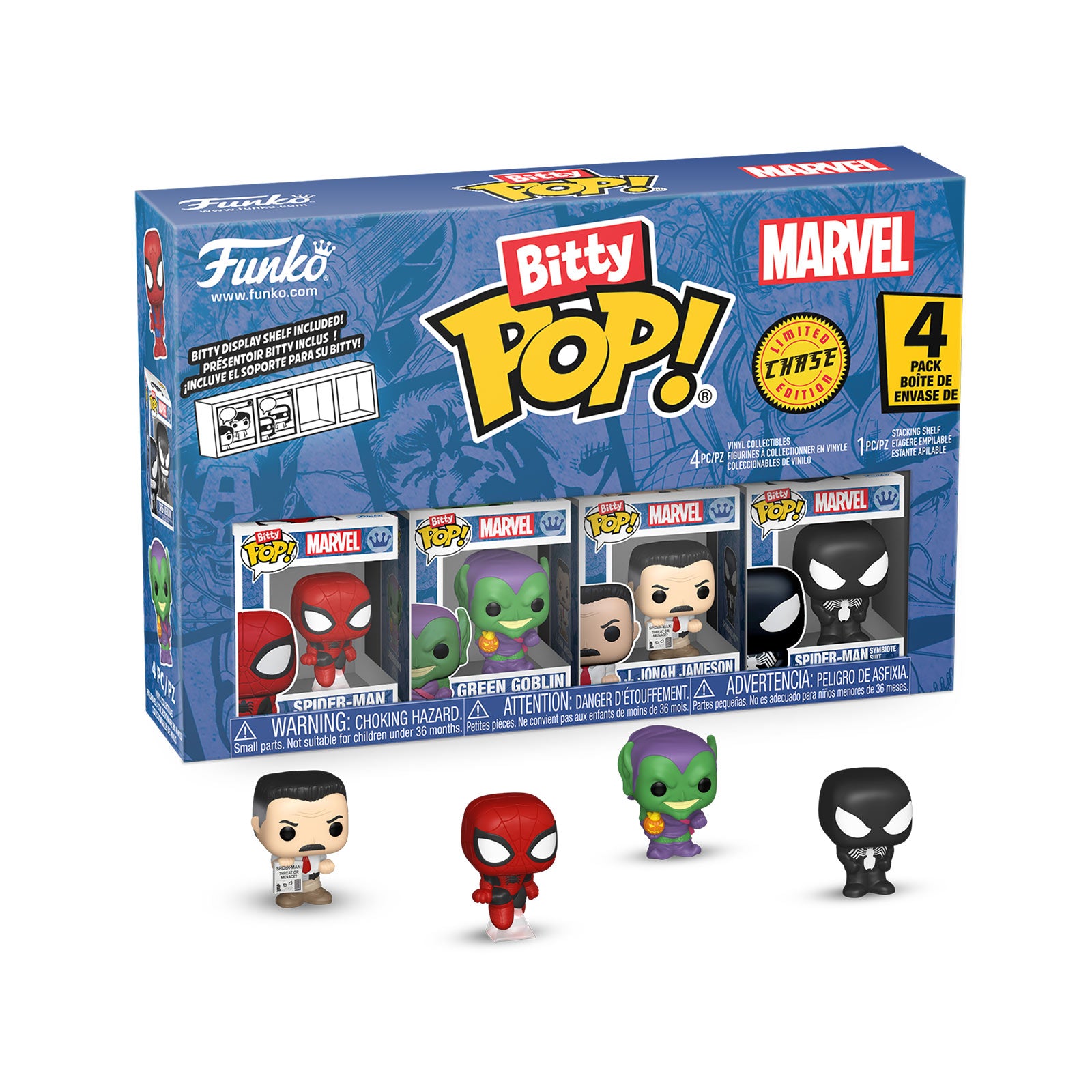 Imagen del producto Marvel - Spider-Man Funko Bitty Pop Set de 4 Figuras Serie 1