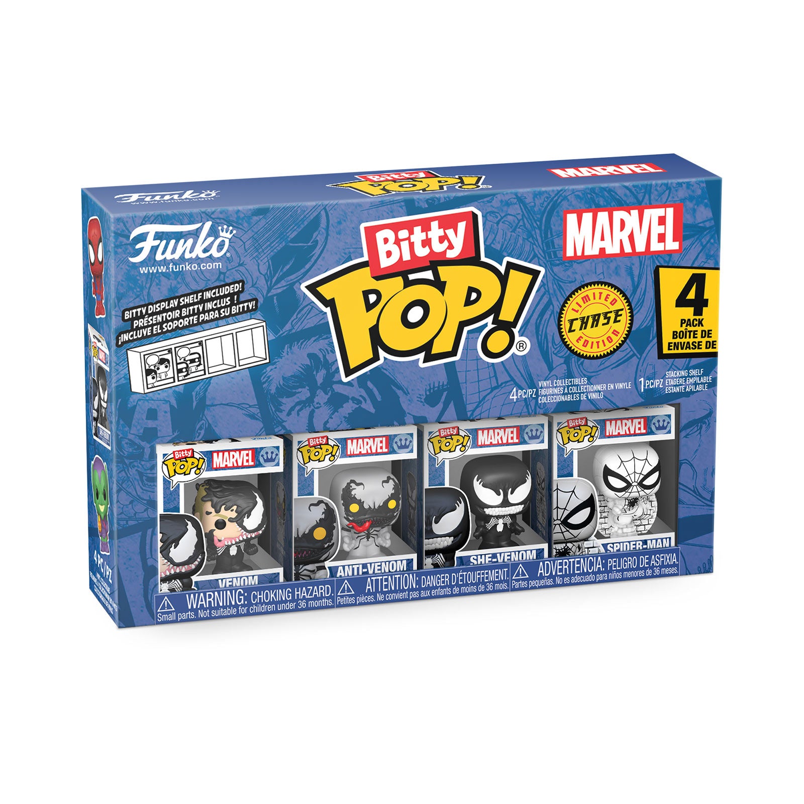 Imagen del producto Marvel - Spider-Man Funko Bitty Pop Set de 4 Figuras Serie 3