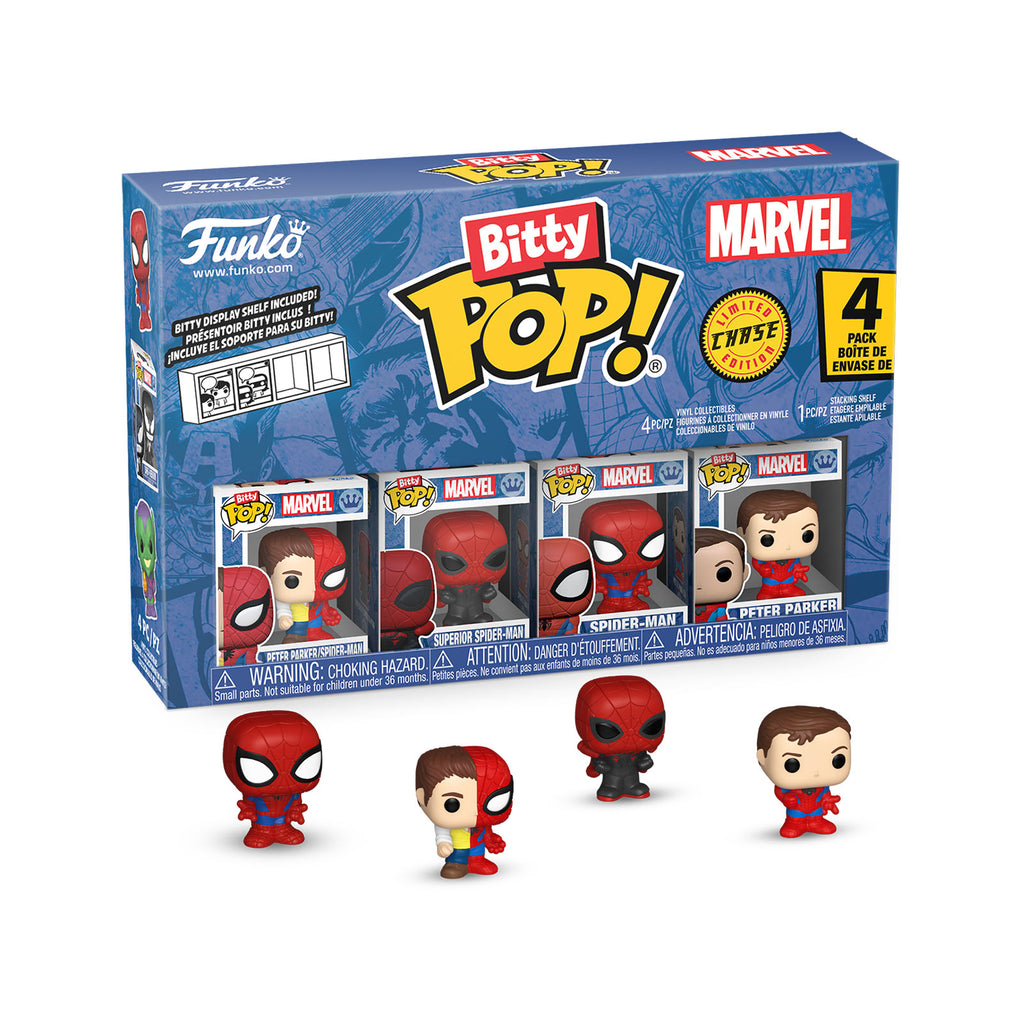 Imagen del producto Marvel - Spider-Man Funko Bitty Pop Set de 4 Figuras Serie 4