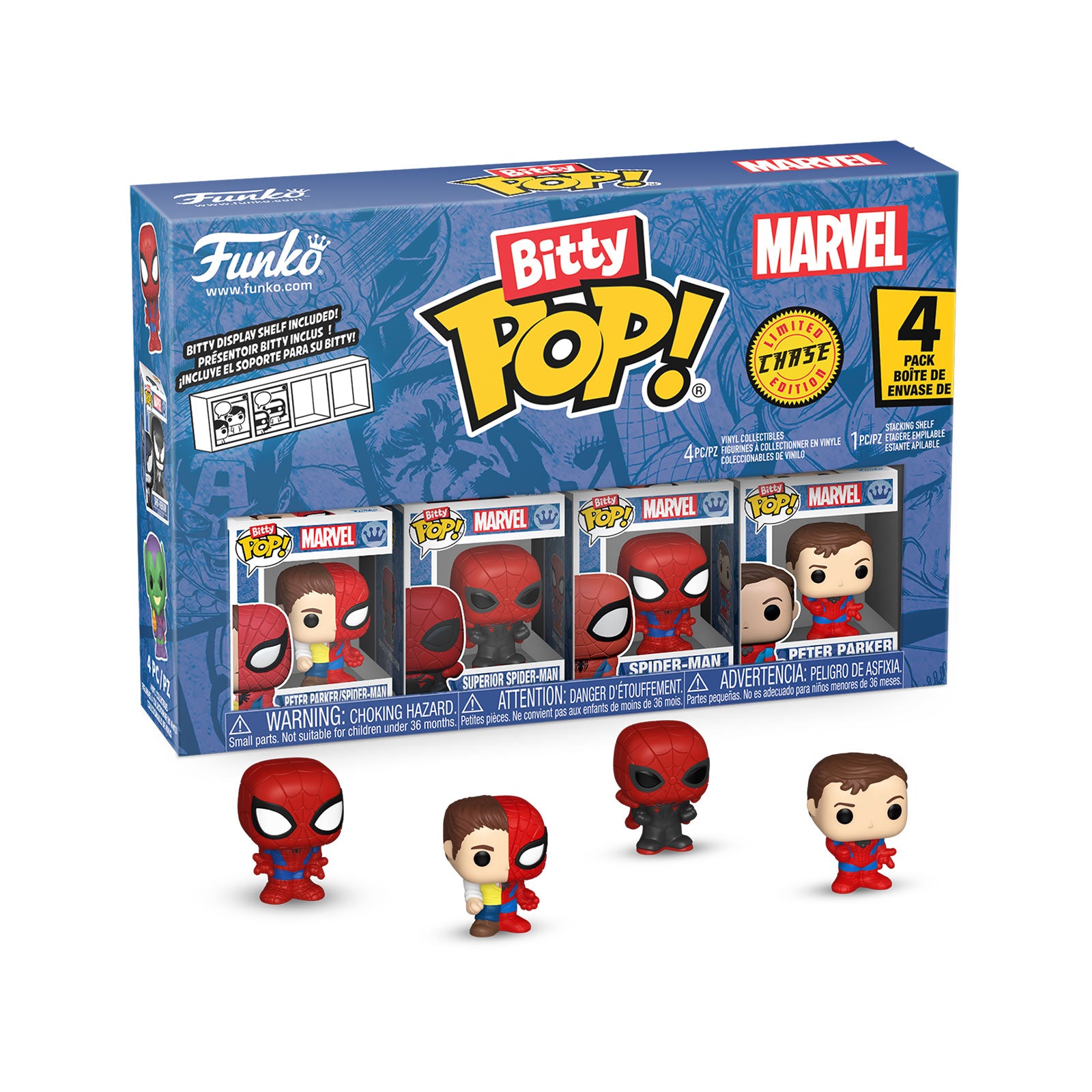 Imagen del producto Marvel - Spider-Man Funko Bitty Pop Set de 4 Figuras Serie 4