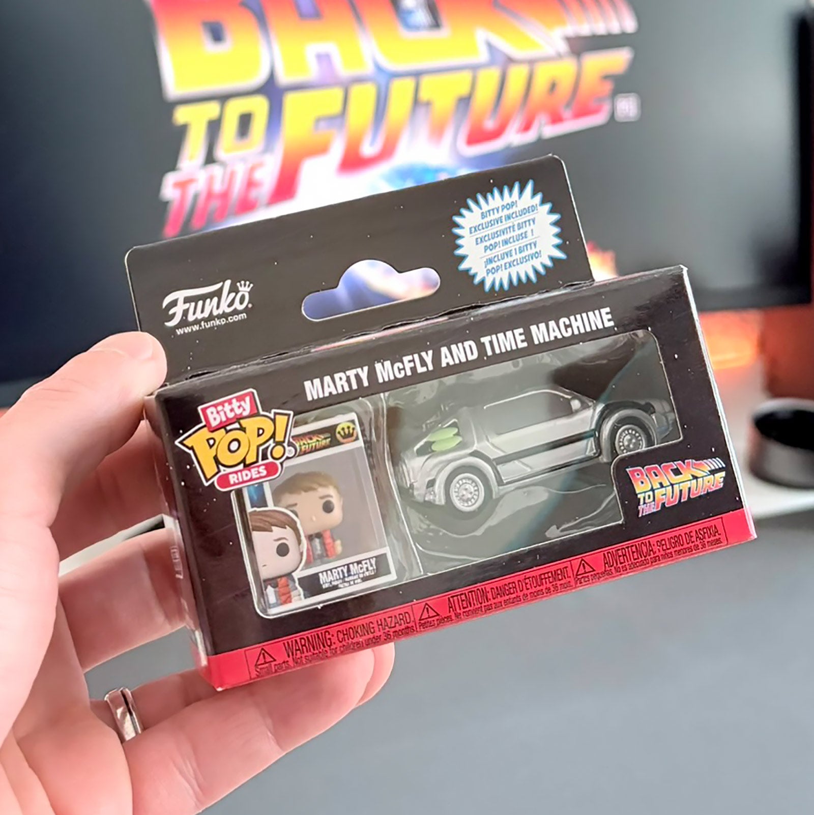 Imagen del producto Regreso al Futuro - Set de figuras Funko Bitty Pop Ride DeLorean
