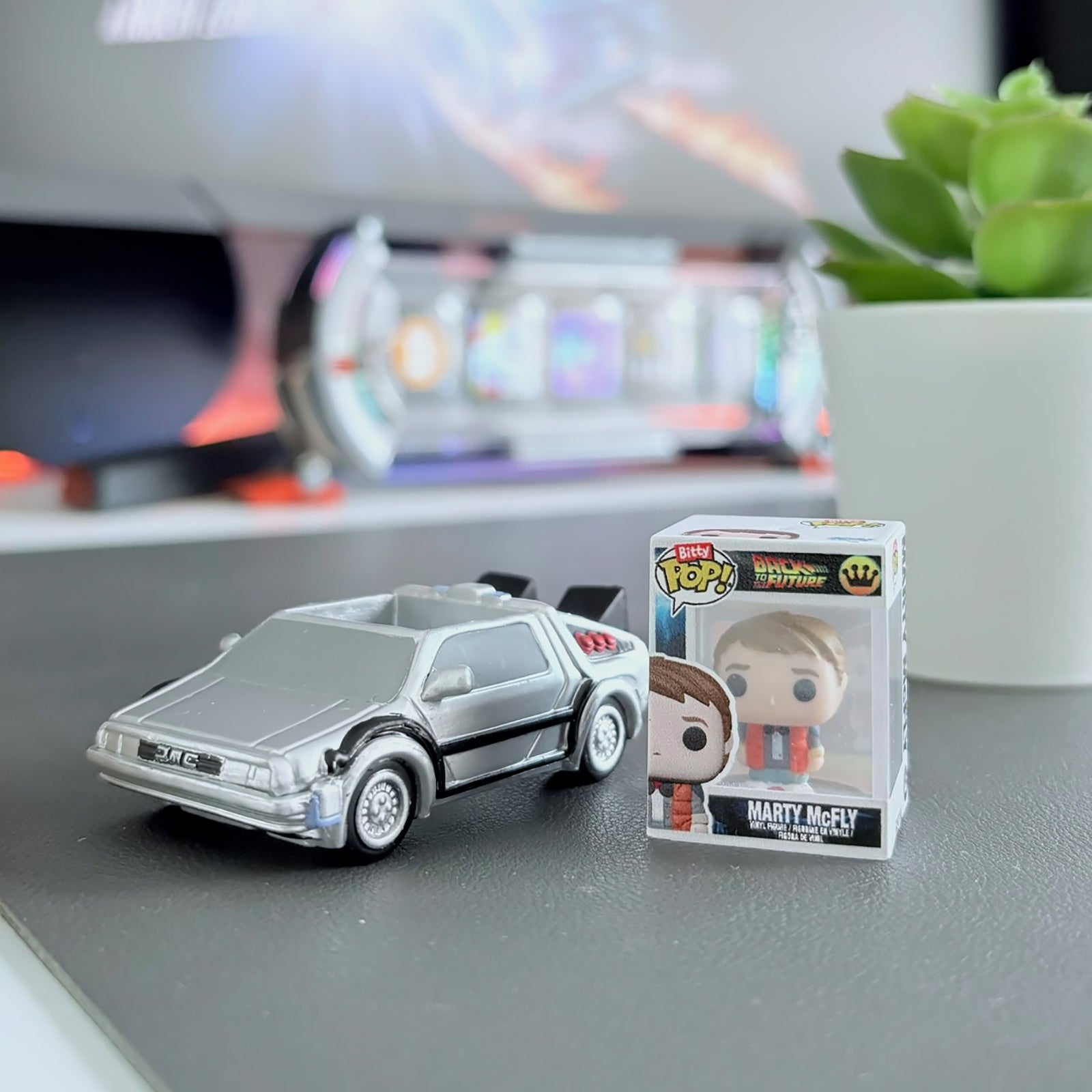 Imagen del producto Regreso al Futuro - Set de figuras Funko Bitty Pop Ride DeLorean