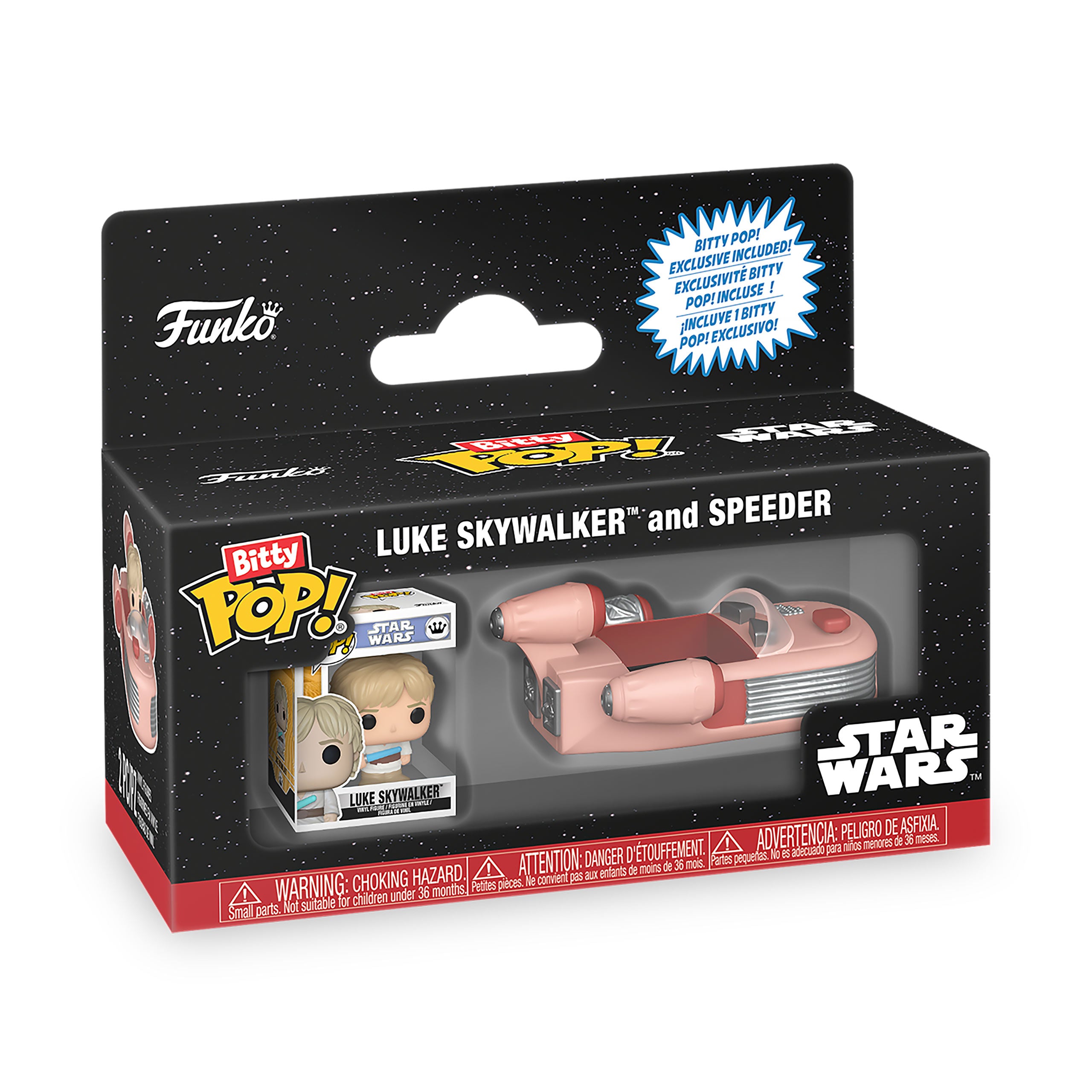 Imagen del producto Star Wars - Luke Skywalker con Speeder Funko Bitty Pop Ride Set de Figuras