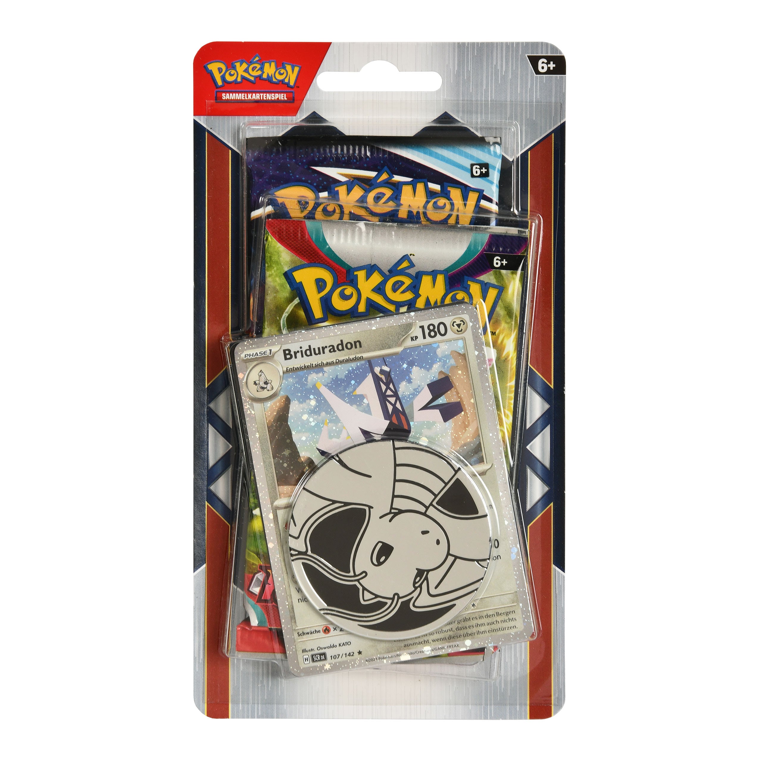 Imagen del producto Paquete de 2 sobres de cartas coleccionables Archaludon con moneda - Pokémon