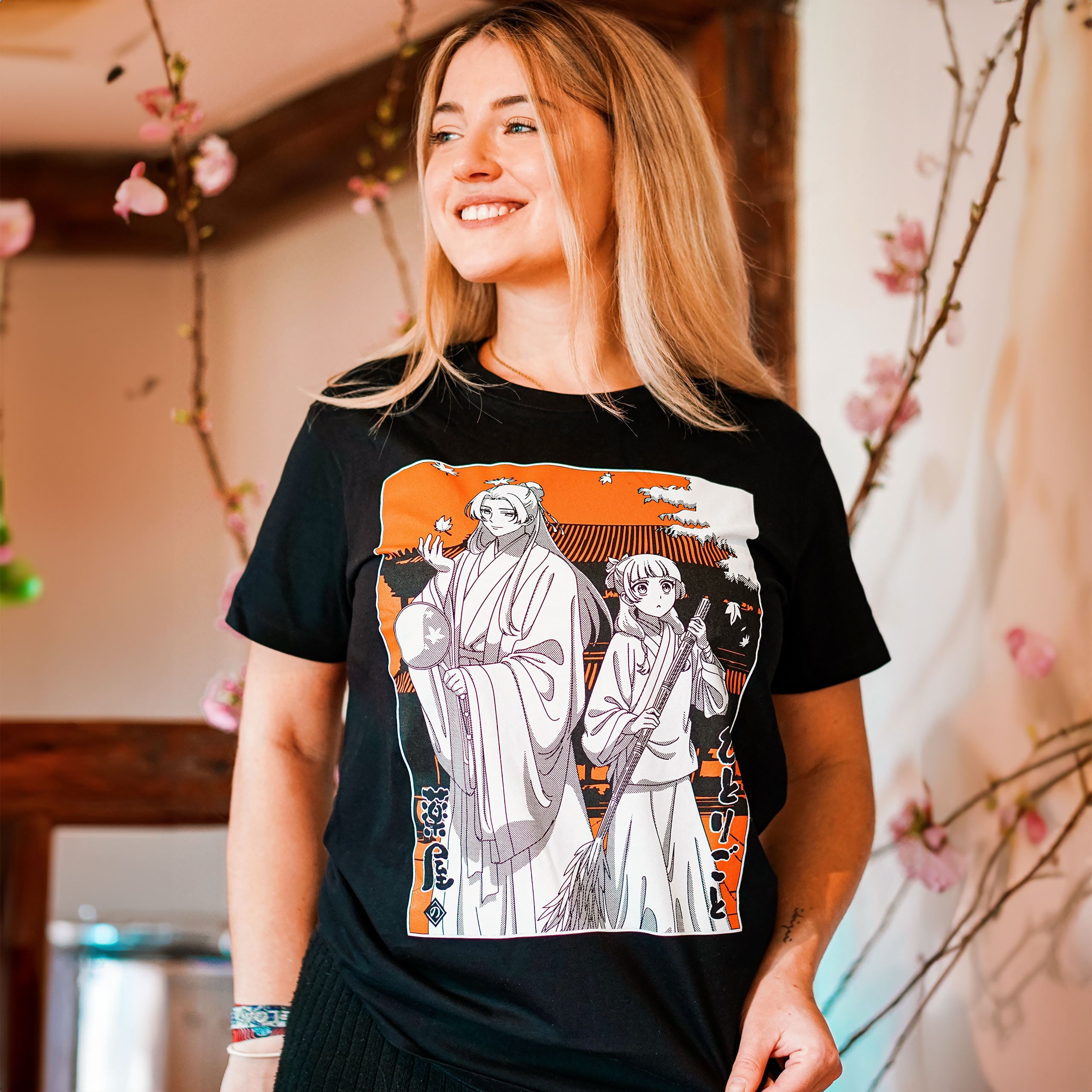 Imagen del producto Camiseta de Maomao y Jinshi para fans de Los diarios del boticario