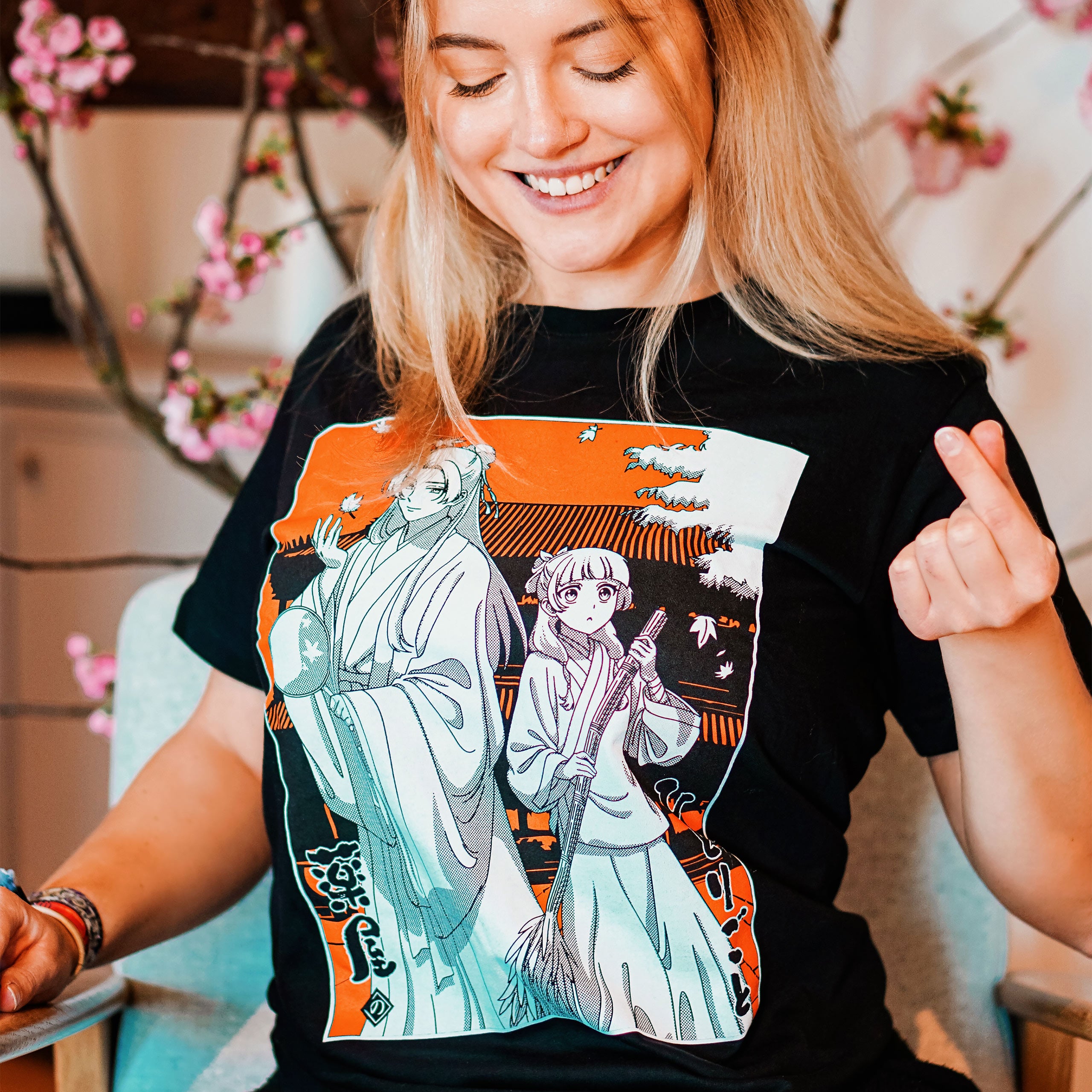 Imagen del producto Camiseta de Maomao y Jinshi para fans de Los diarios del boticario