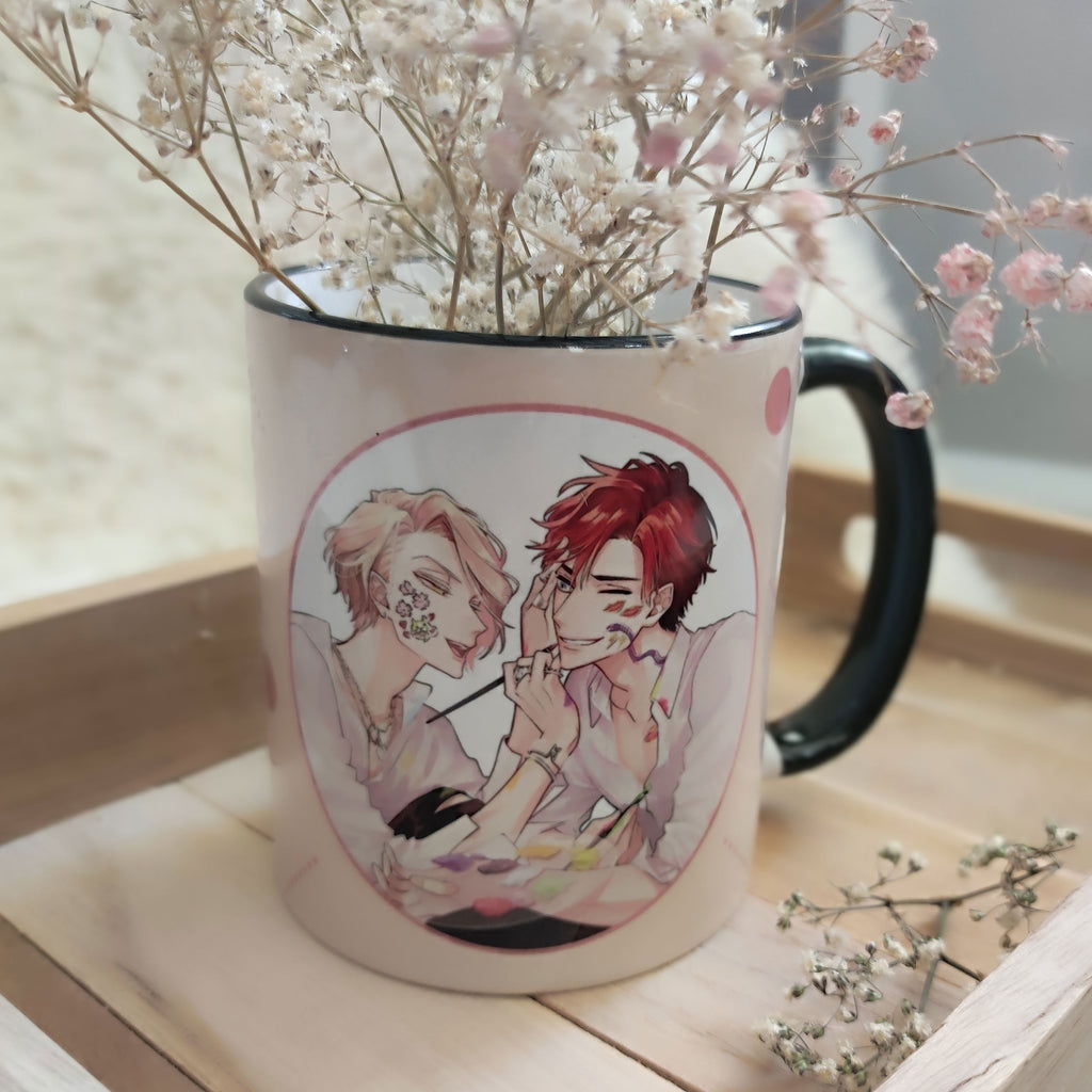Imagen del producto Taza de Shizuma y Minato para fans de Therapy Game