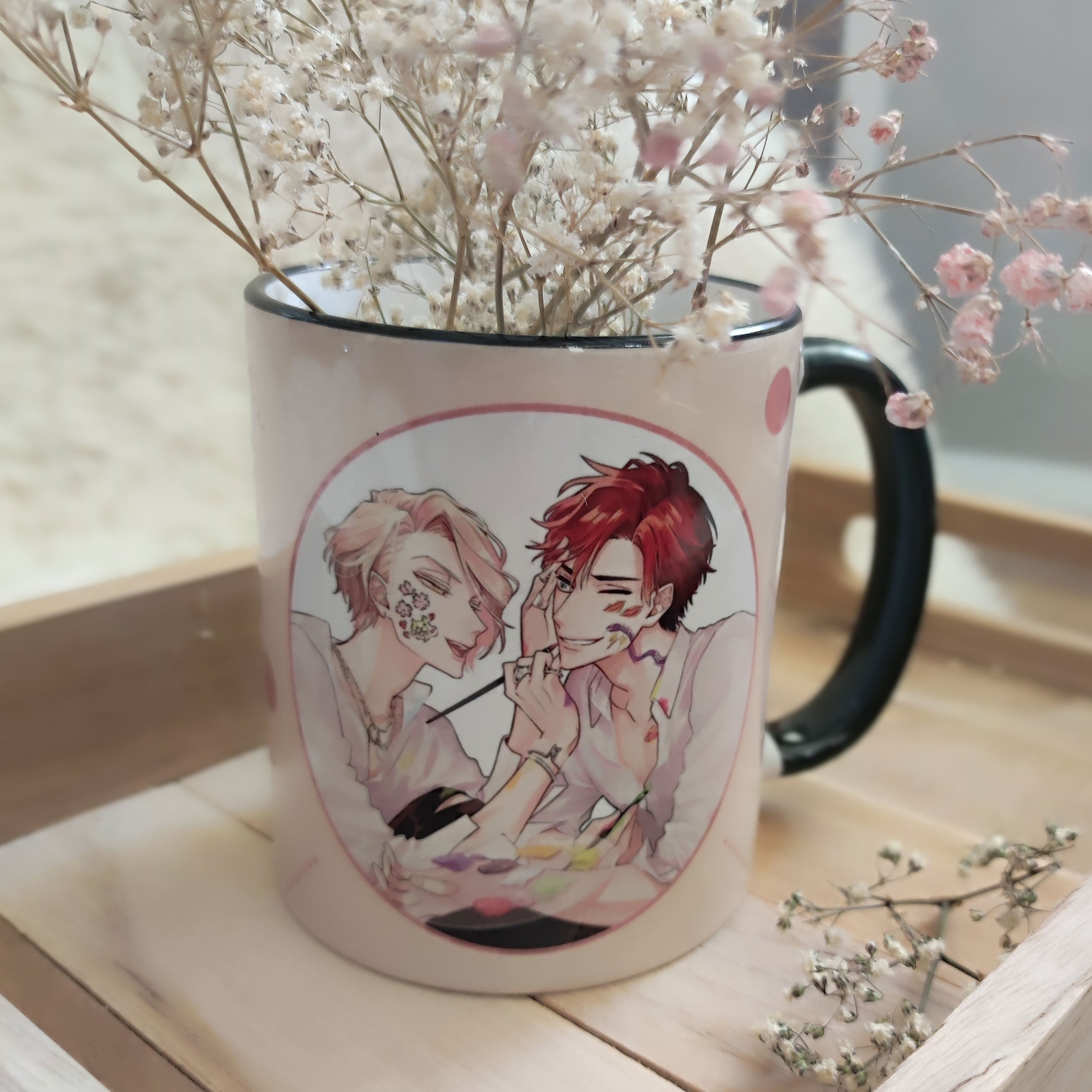Imagen del producto Taza de Shizuma y Minato para fans de Therapy Game