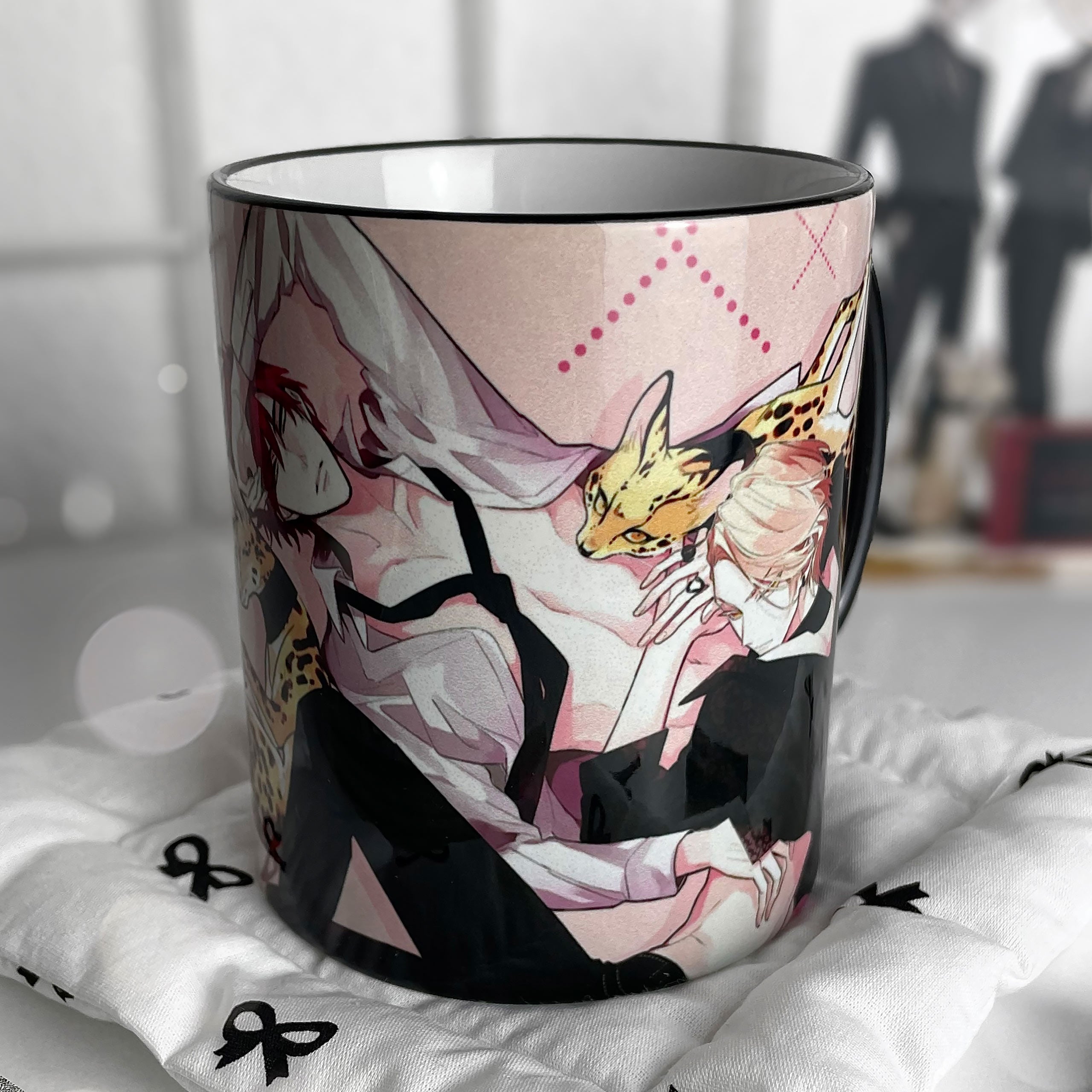 Imagen del producto Taza de Gatos Shizuma y Minato para Fans de Therapy Game