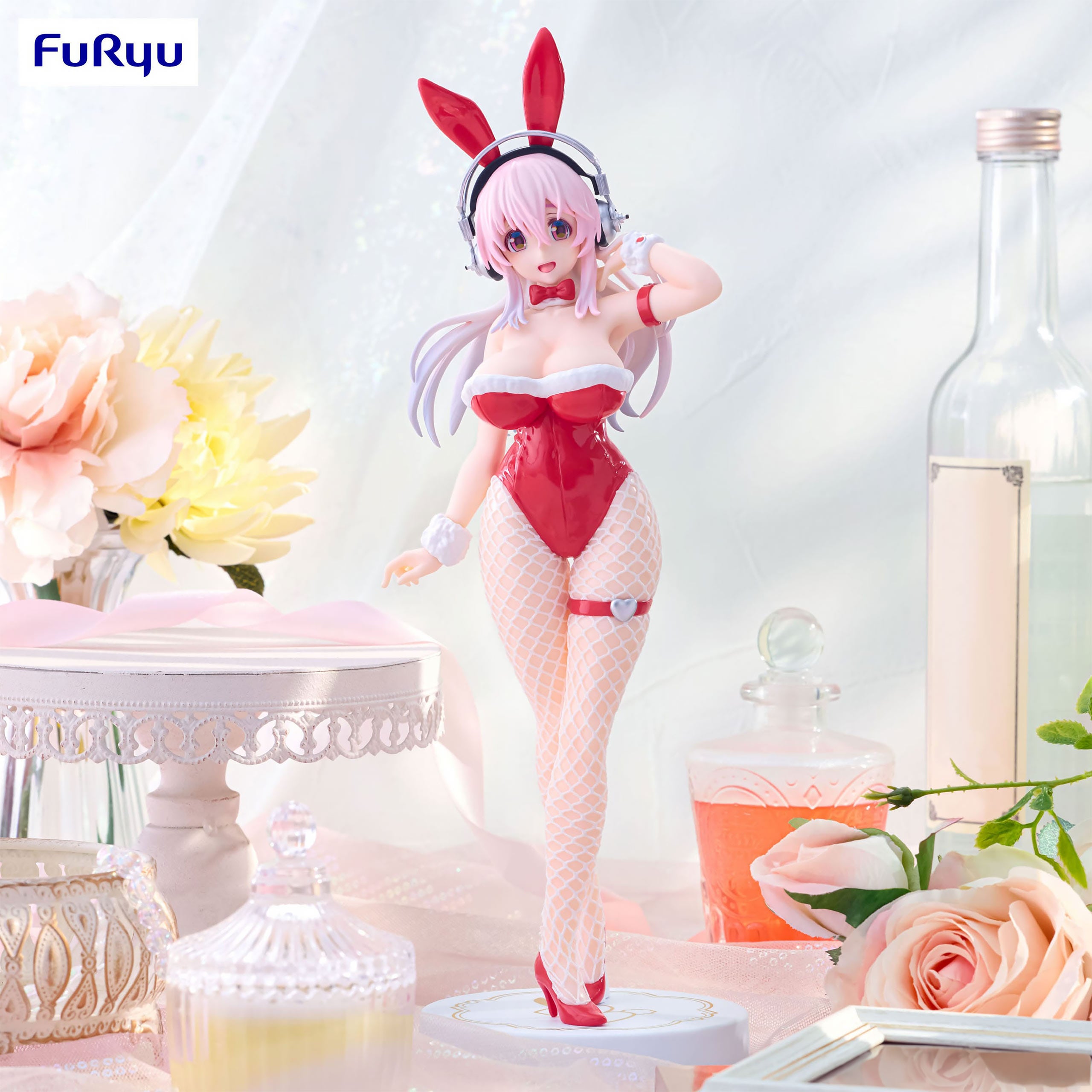 Imagen del producto Super Sonico - Figura BiCute Bunnies Red Color Version