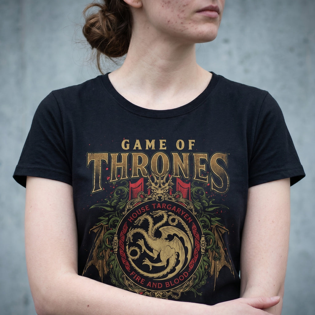 Imagen del producto Game of Thrones - Camiseta Ornamentos Targaryen Negra