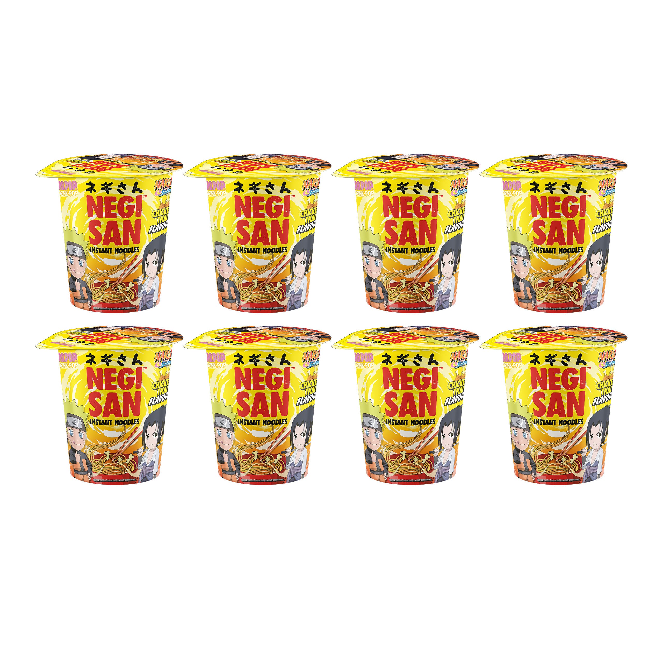 Imagen del producto Naruto - Fideos Instantáneos de Pollo Teriyaki Pack de 8 E1087100