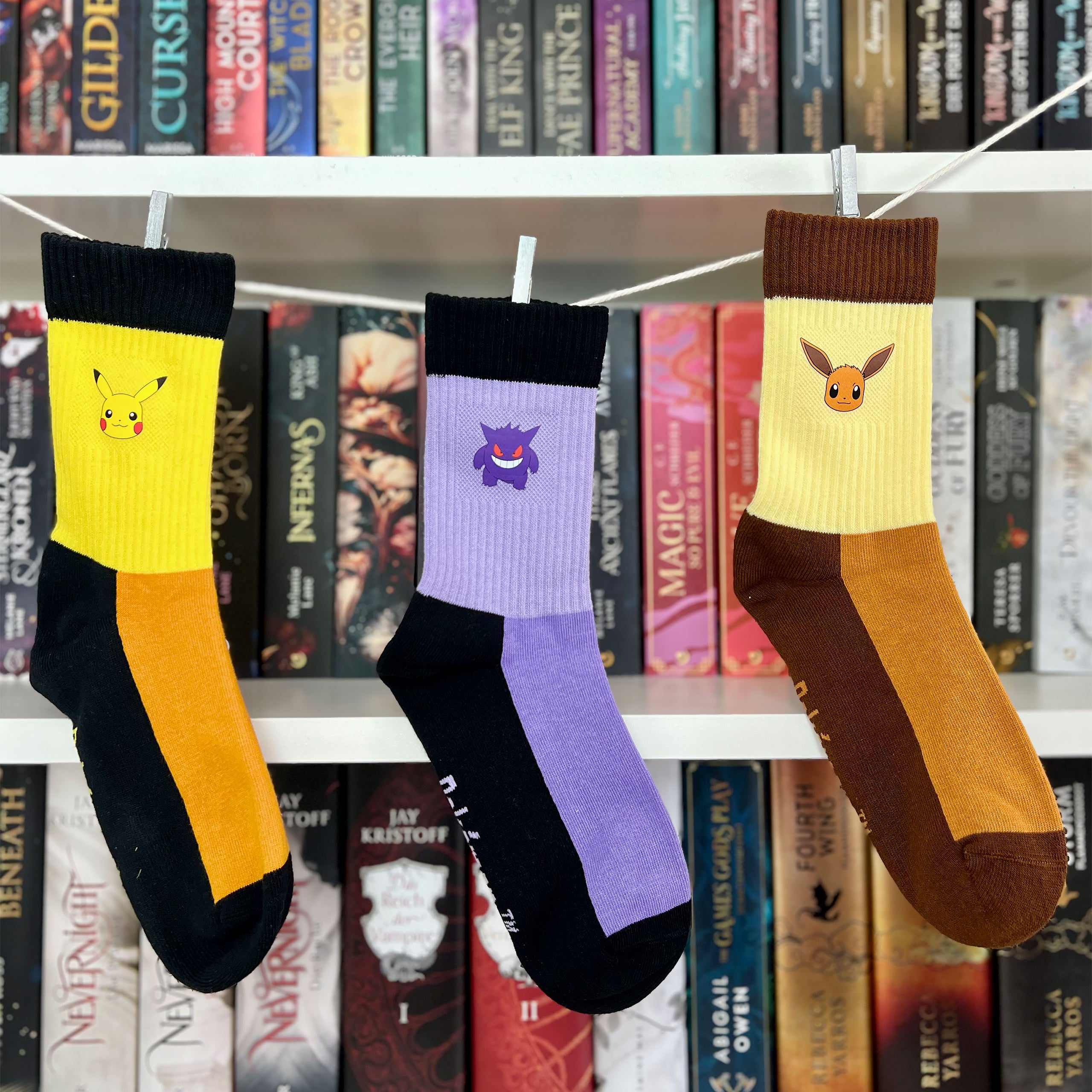 Imagen del producto Pokemon - Pack de 3 calcetines Pikachu, Eevee y Gengar