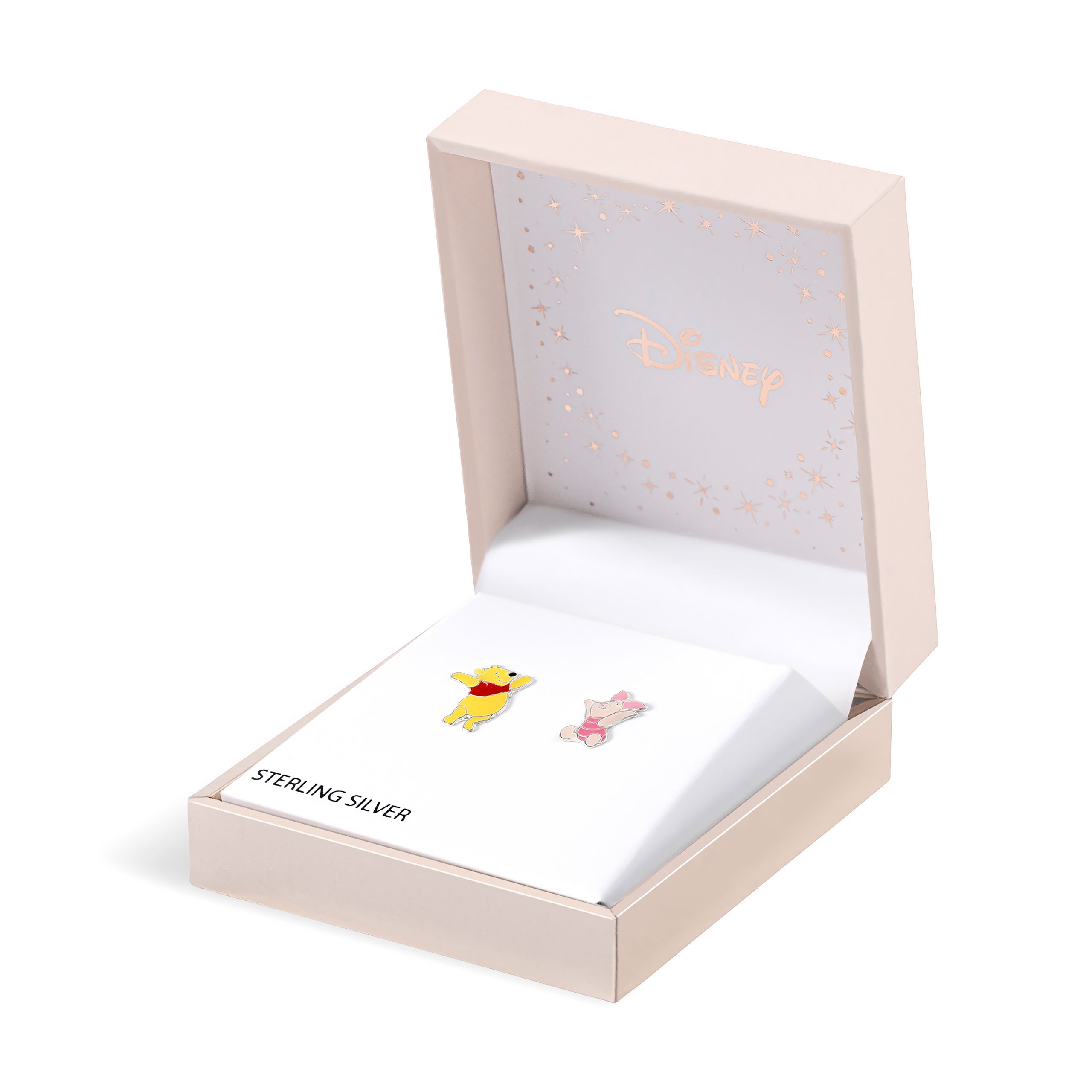 Imagen del producto Winnie the Pooh - Pendientes de botón de Winnie y Piglet