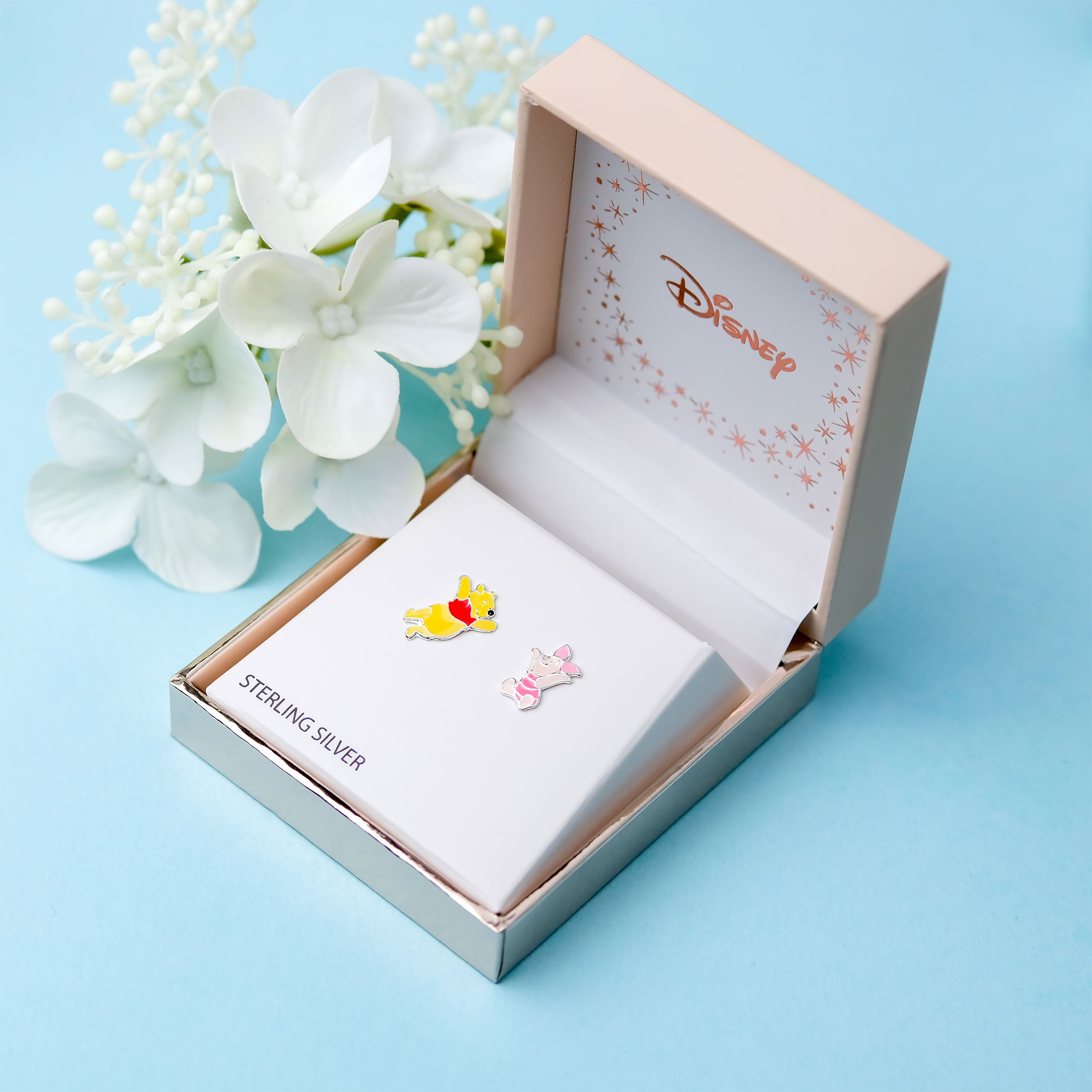 Imagen del producto Winnie the Pooh - Pendientes de botón de Winnie y Piglet