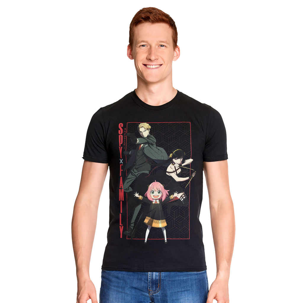 Imagen del producto Spy x Family - Camiseta negra Into Action