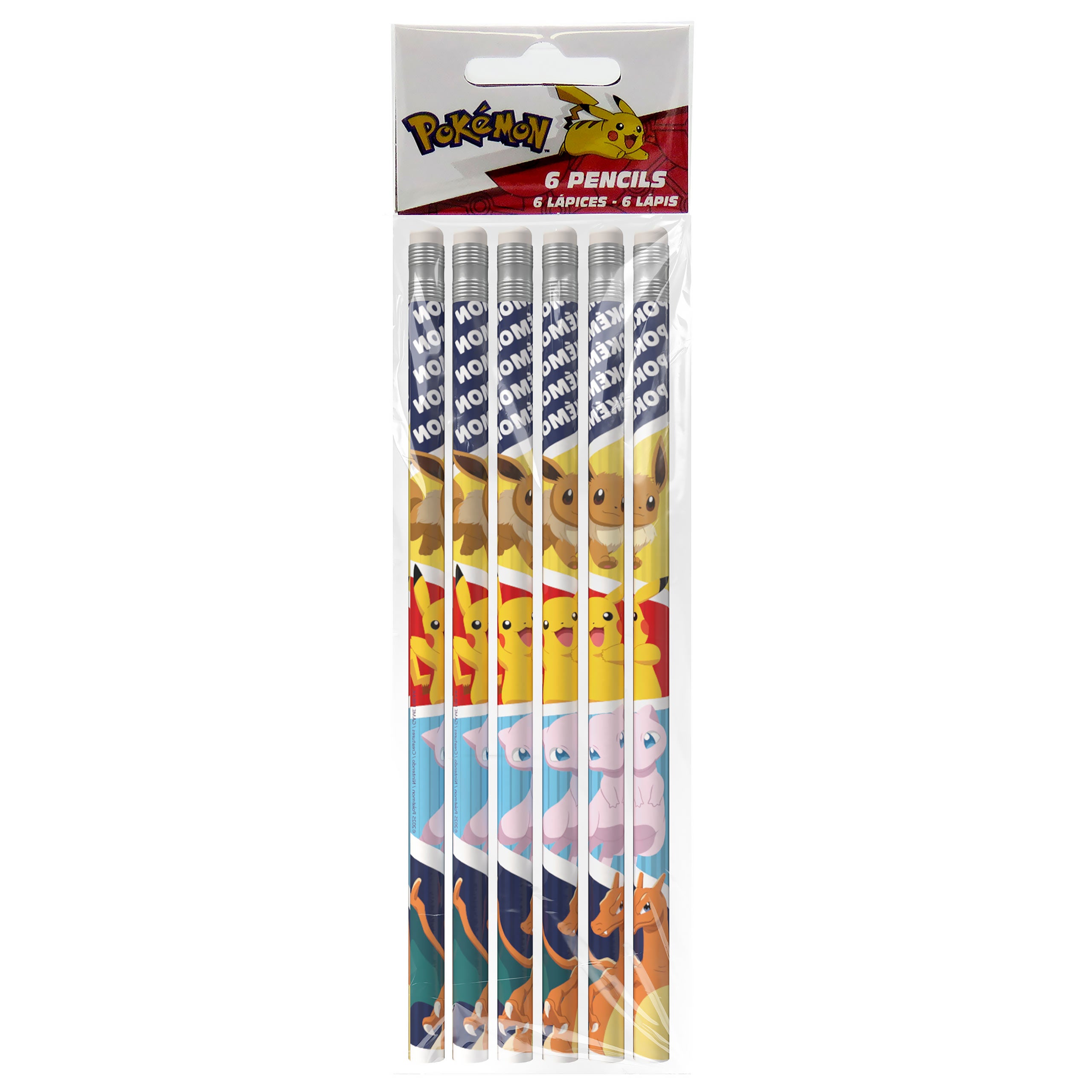 Imagen del producto Pokemon - Set de 6 lápices