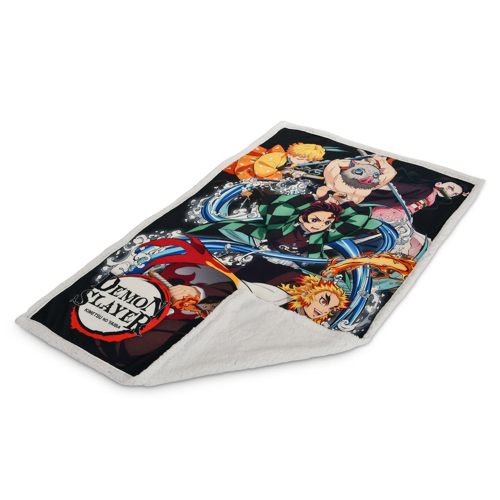 Imagen del producto Demon Slayer - Manta Suave Crew con Forro de Felpa Teddy