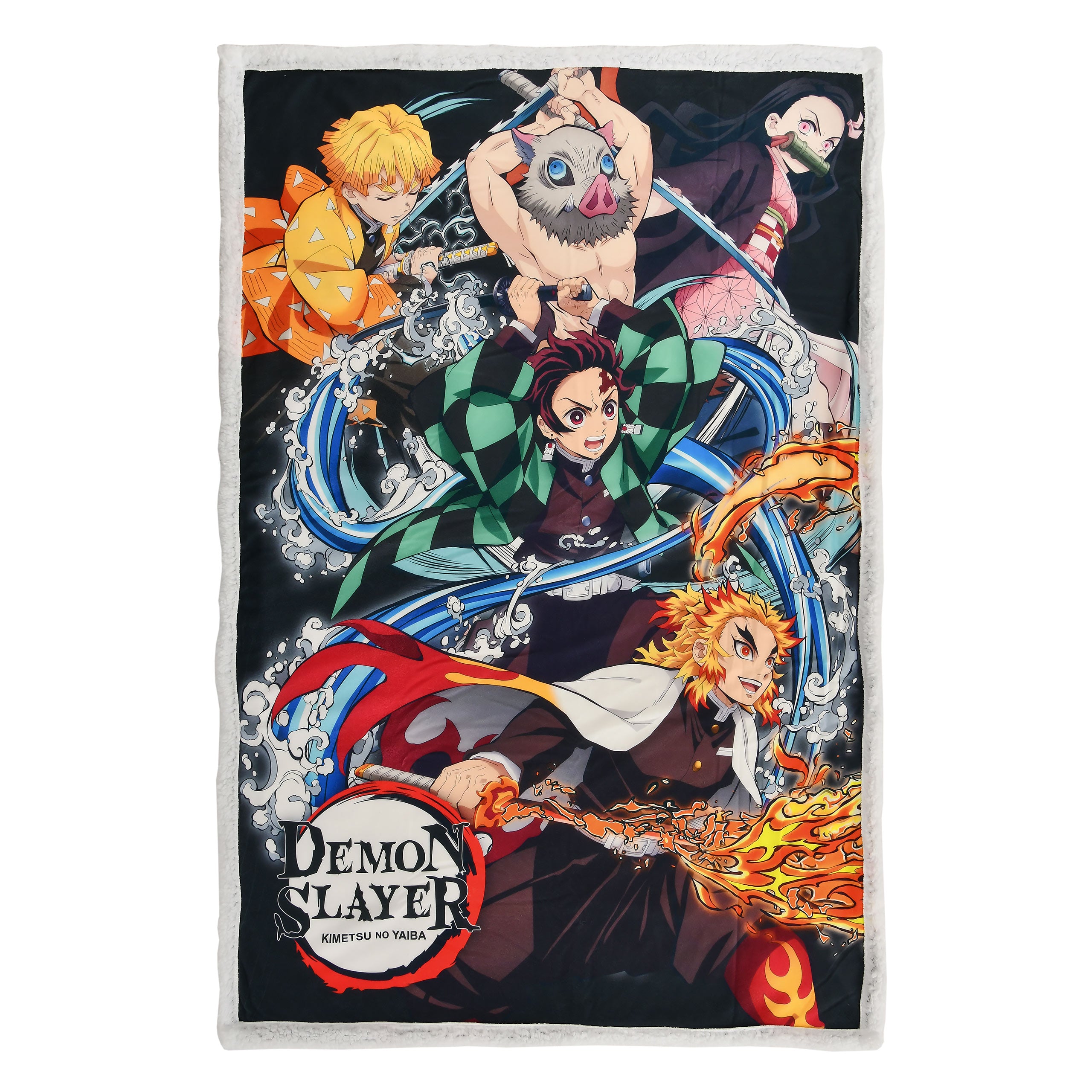 Imagen del producto Demon Slayer - Manta Suave Crew con Forro de Felpa Teddy