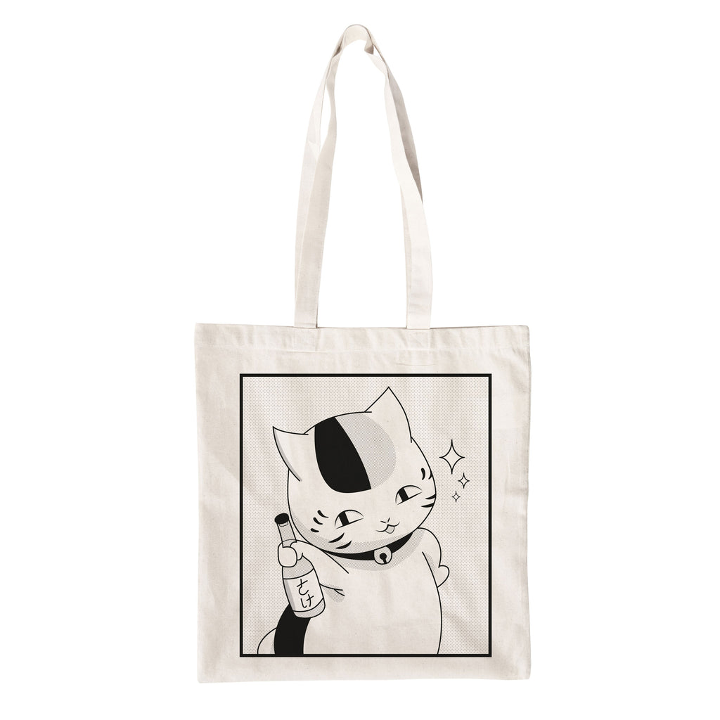 Imagen del producto Bolsa de tela Nyanko Sensei para fans de Natsume's Book of Friends
