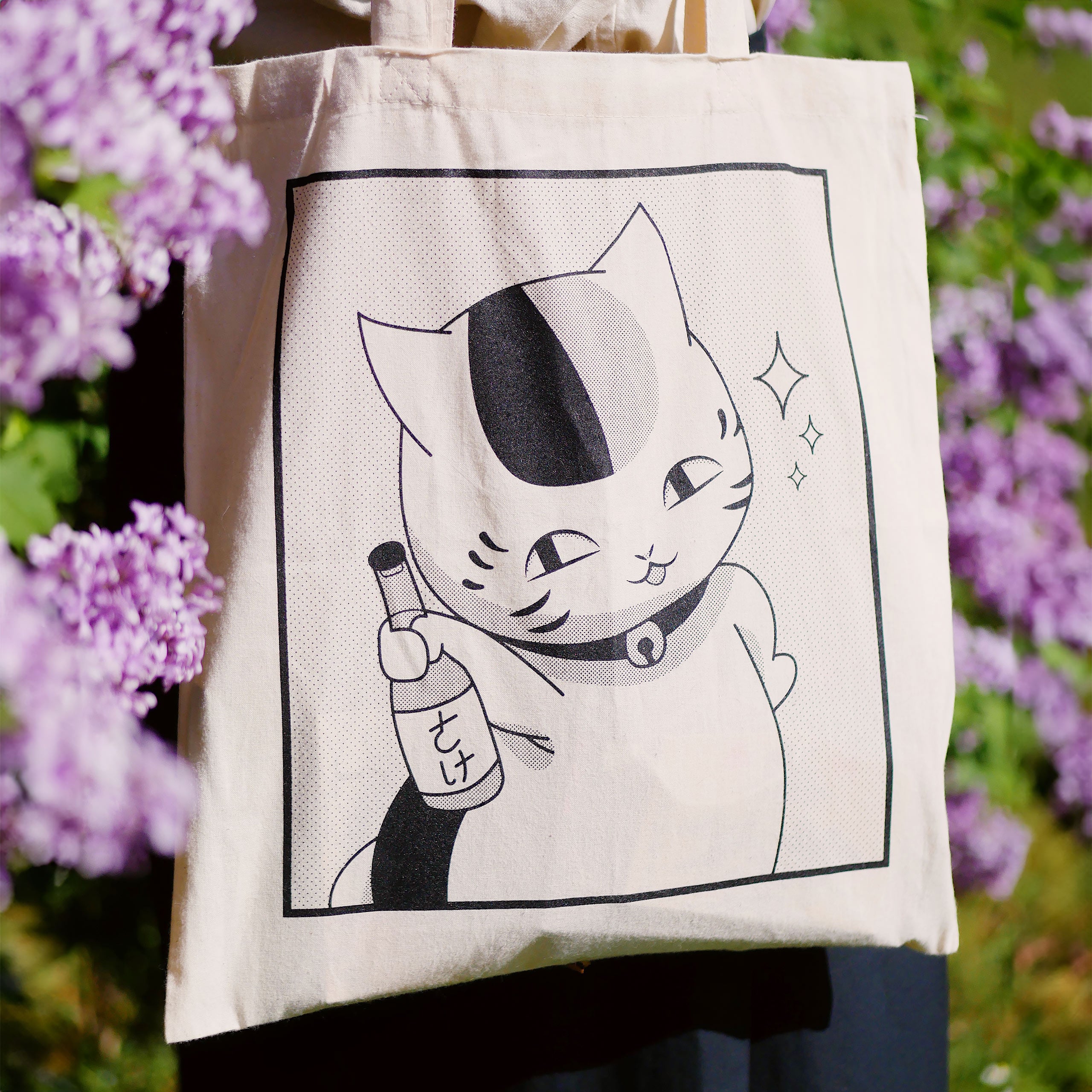 Imagen del producto Bolsa de tela Nyanko Sensei para fans de Natsume's Book of Friends