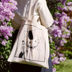 Imagen del producto Bolsa de tela Nyanko Sensei para fans de Natsume's Book of Friends