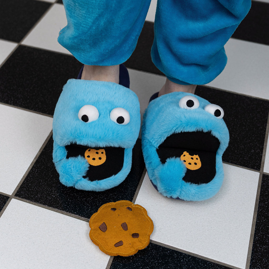 Imagen del producto Zapatillas de Peluche Cookie Monster - Barrio Sésamo