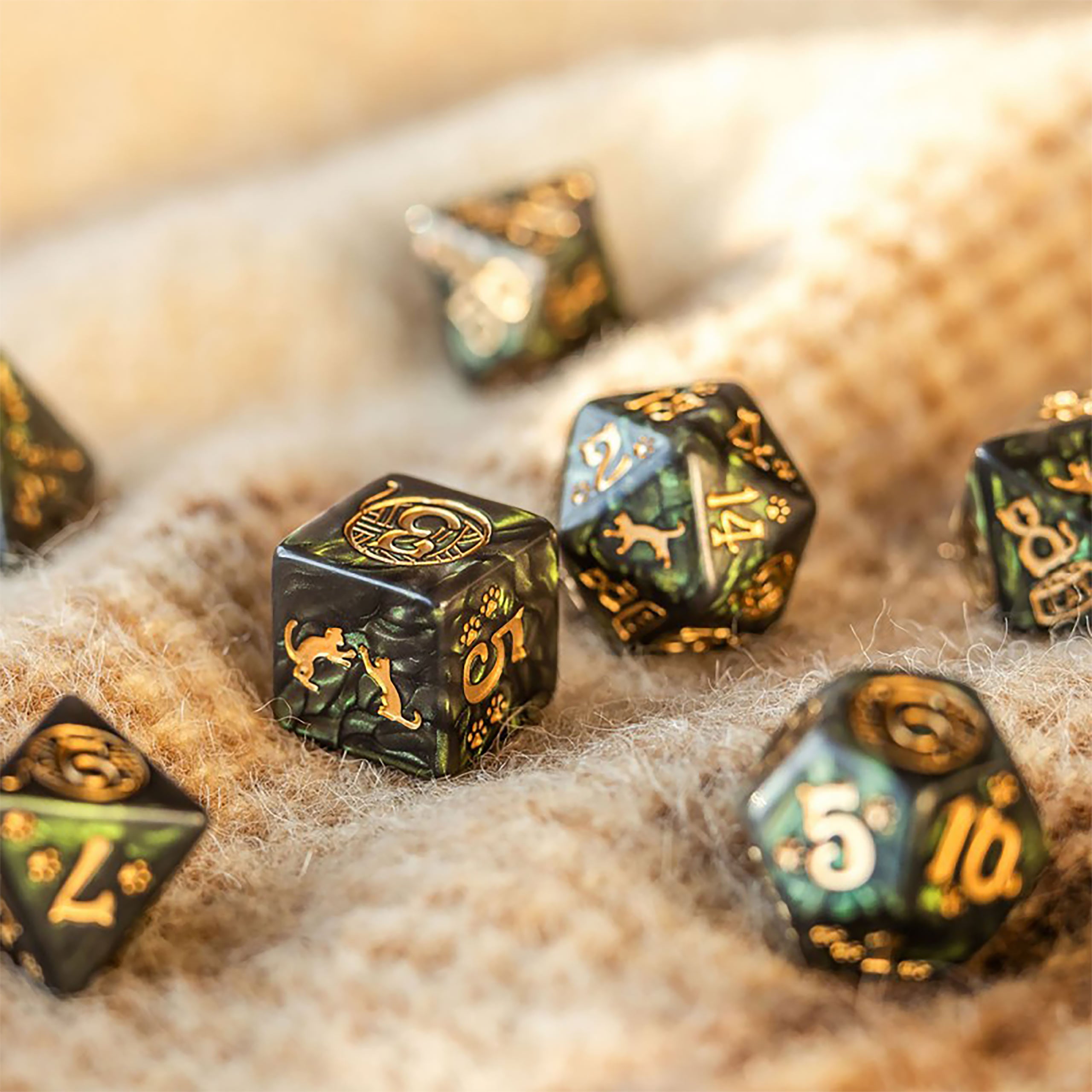 Imagen del producto Gatos - Set de Dados RPG Pixel 7 piezas
