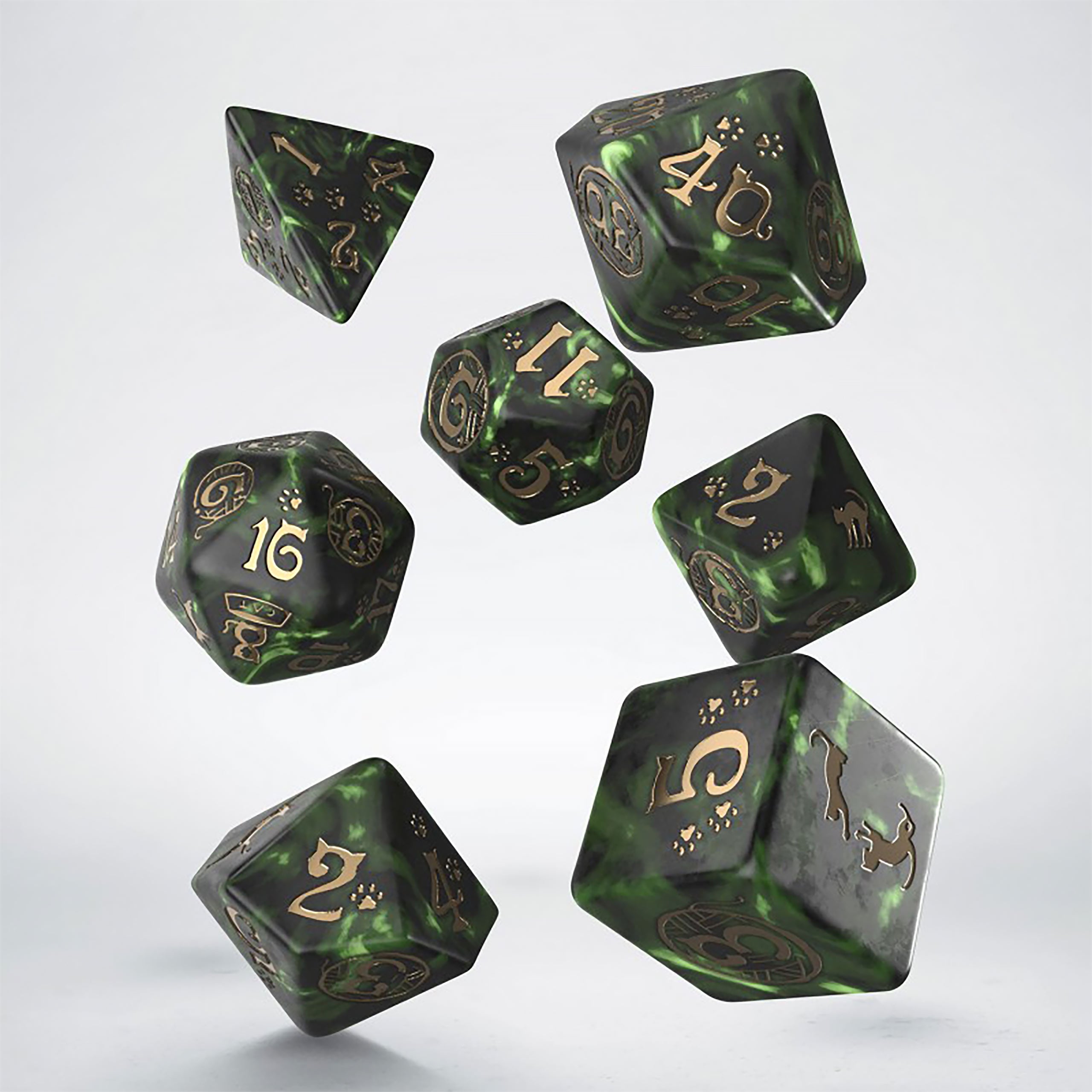 Imagen del producto Gatos - Set de Dados RPG Pixel 7 piezas