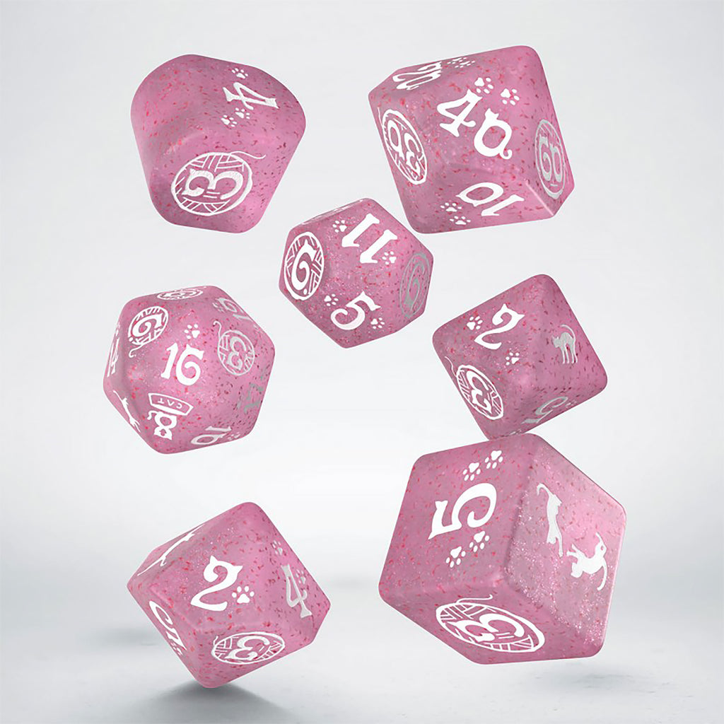 Product image Cats - Daisy Glitter RPG Dice Set 7pcs