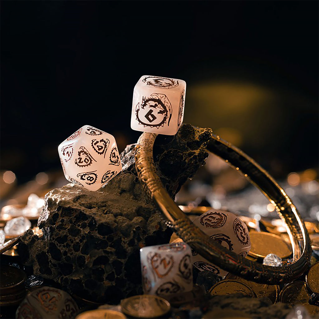 Imagen del producto Dragons - Set de Dados de Cuarzo RPG 7 piezas