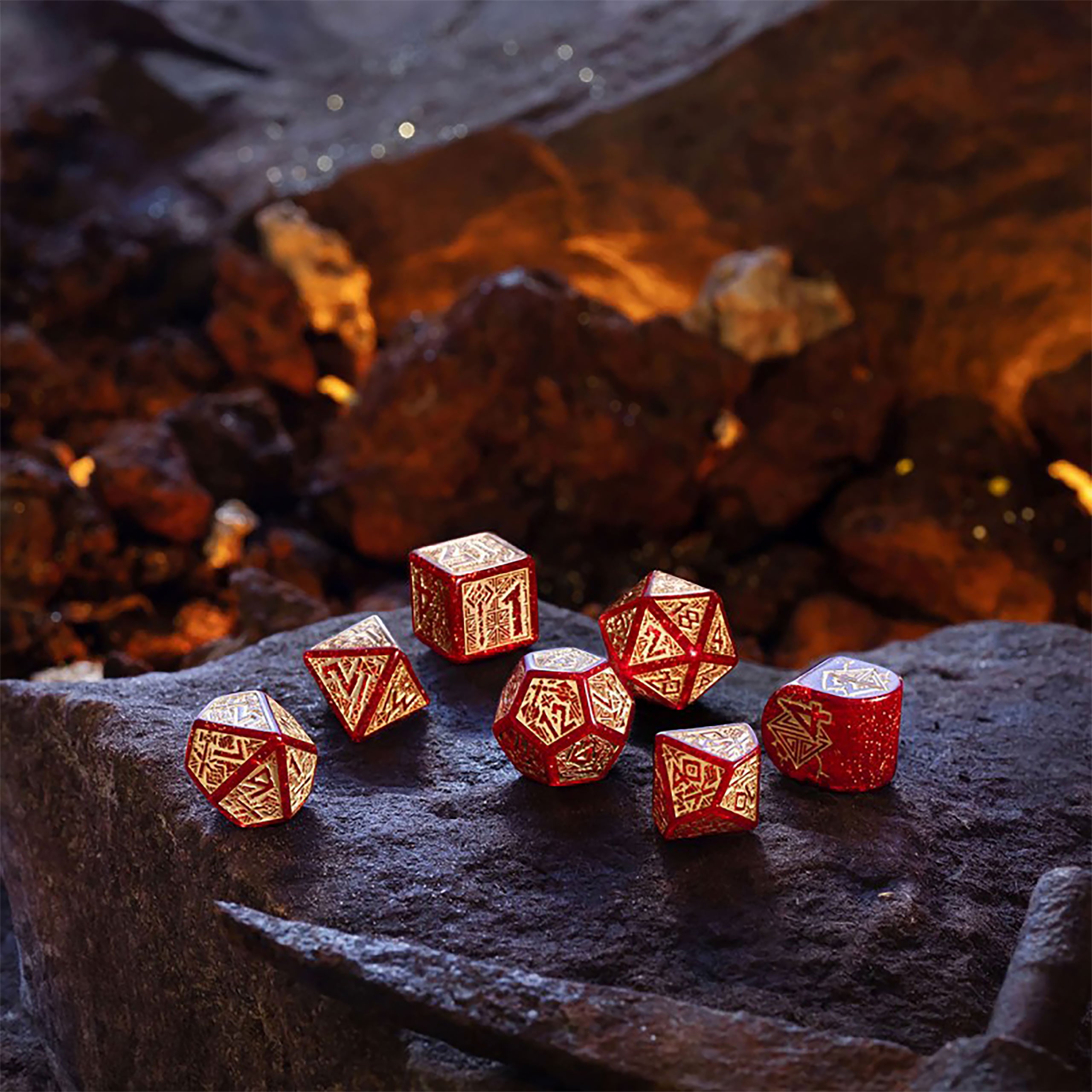 Imagen del producto Enanos - Set de Dados RPG Jewels 7 piezas