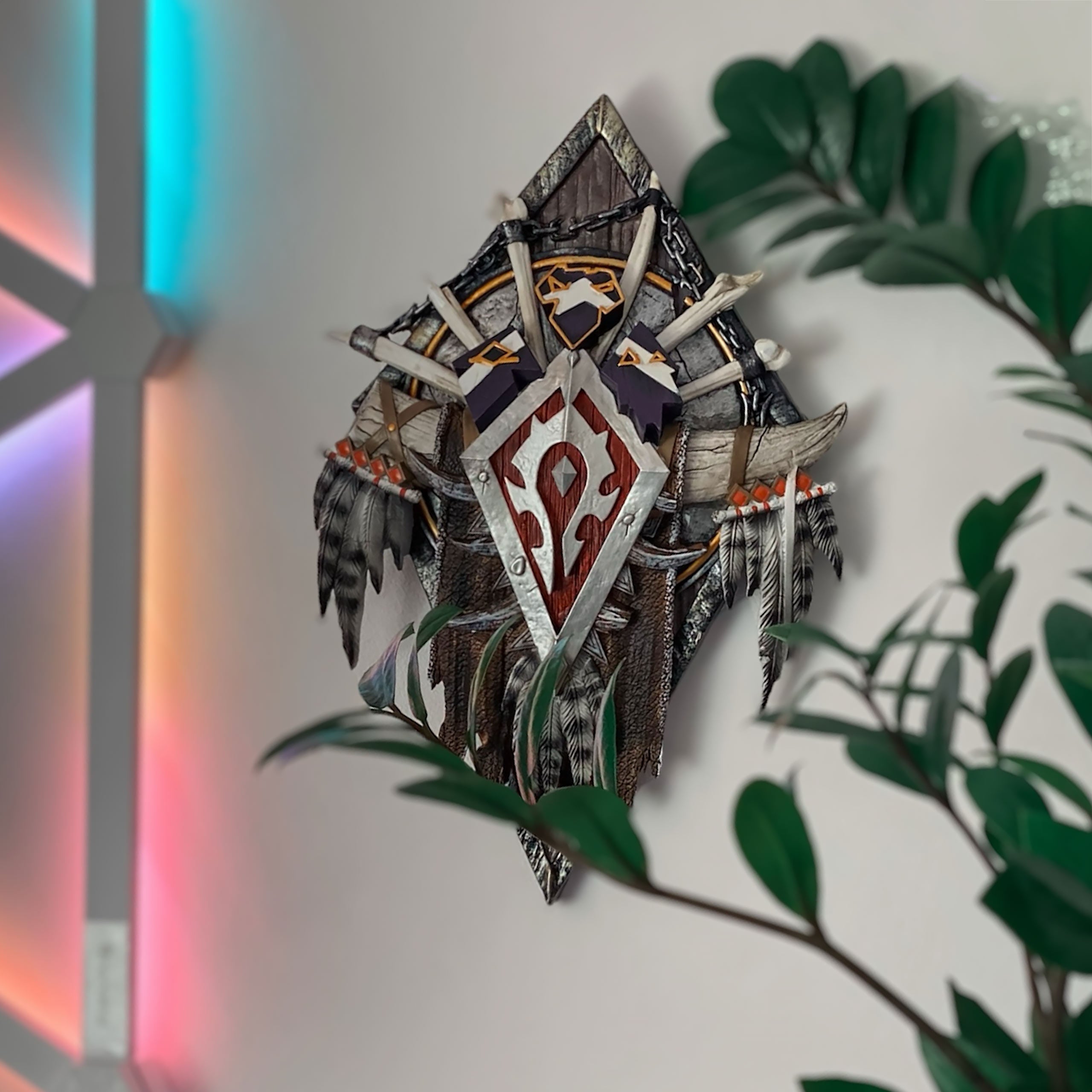 Imagen del producto World of Warcraft - Placa de pared 3D de la Horda